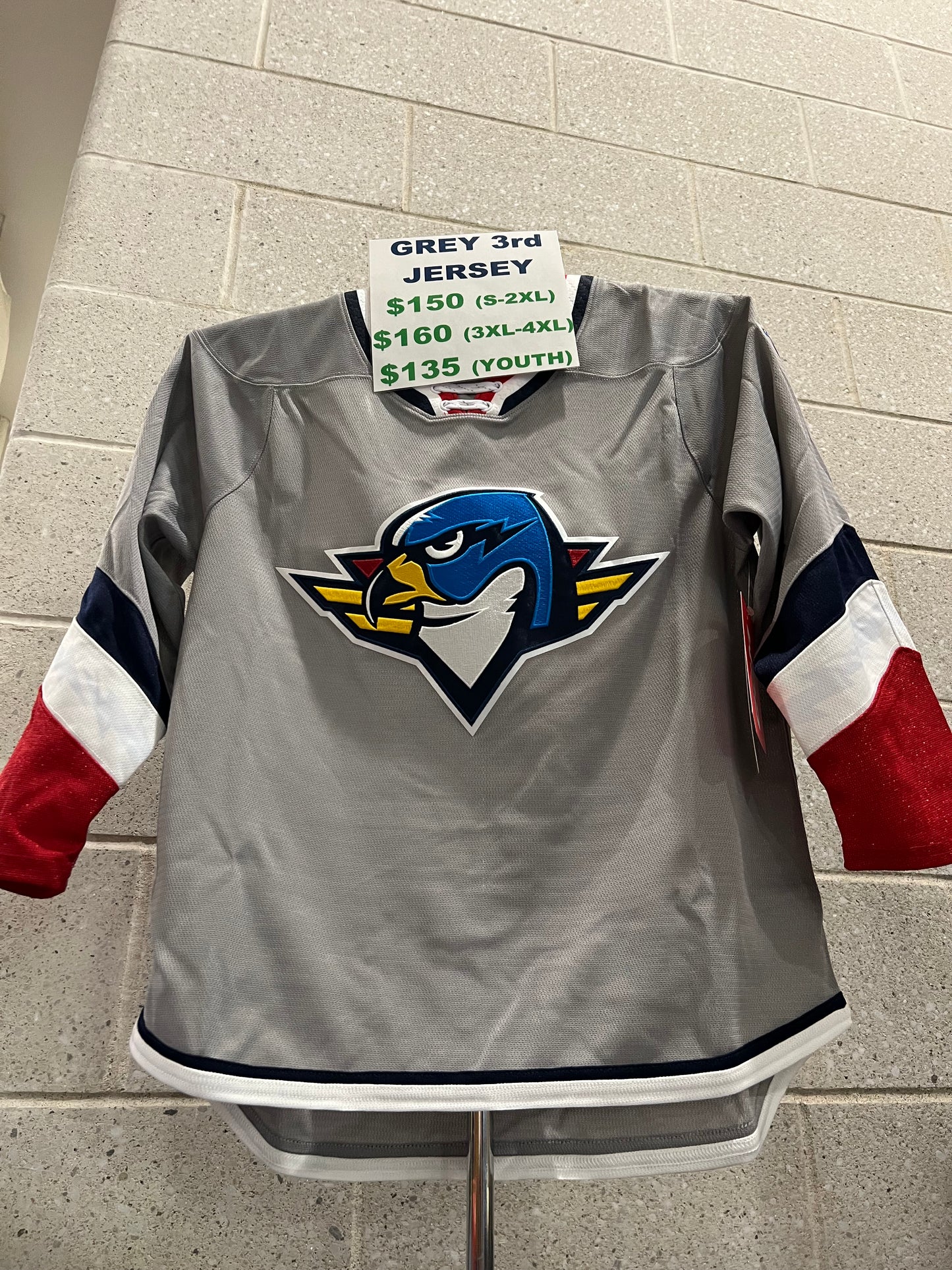 (NEW) Grey Replica Quicklite Third Jersey