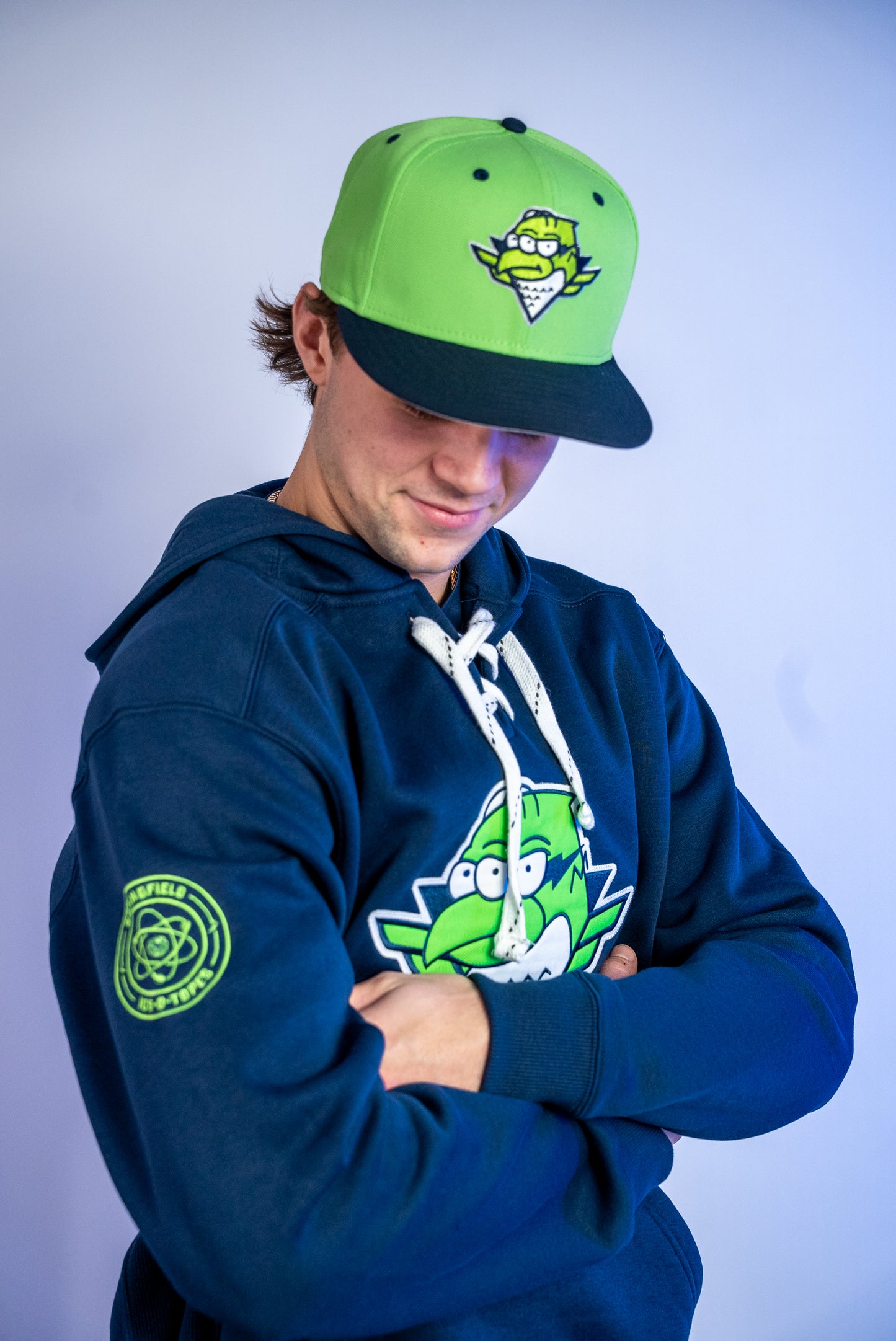 9FIFTY Snapback Springfield Ice-O-Topes 3 Eyed Boomer Lime Green/Navy
