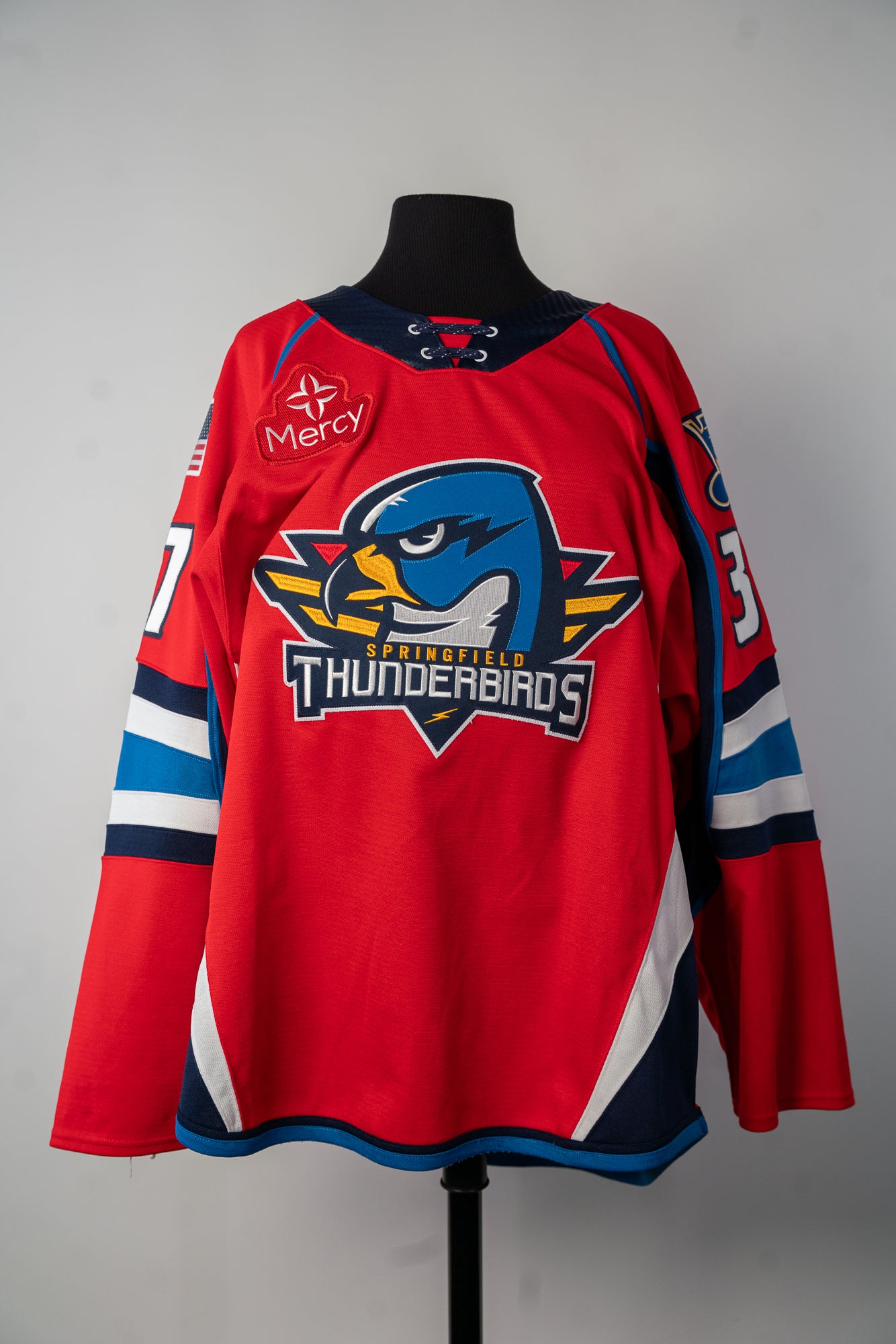 2024-25 Red Jersey - #37 Reece Newkirk - Game Worn - Size 56 - Set 1/1