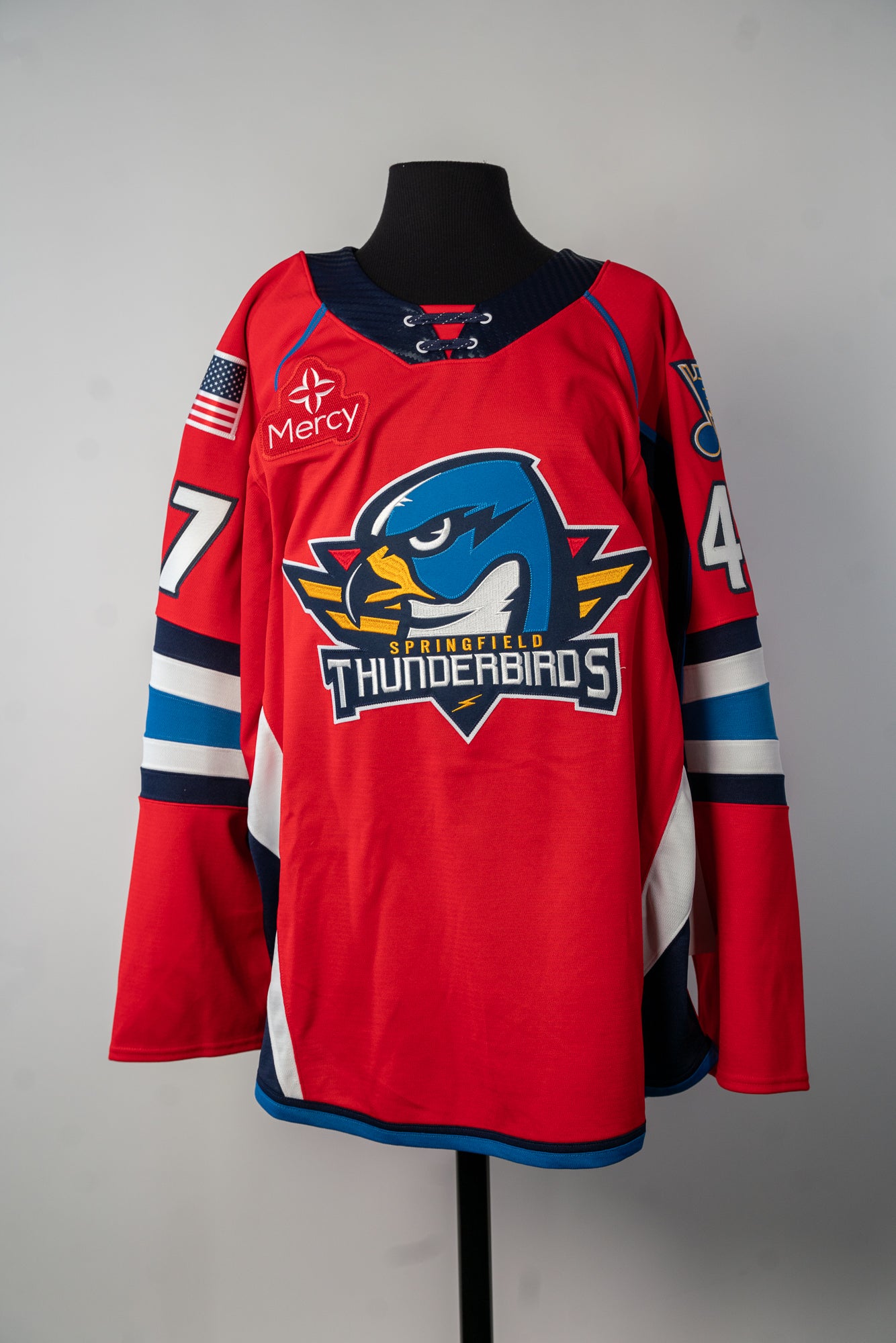 2024-25 Red Jersey - #47 Pierre-Olivier Joseph - Game Issued - Size 56 - Set 1/1