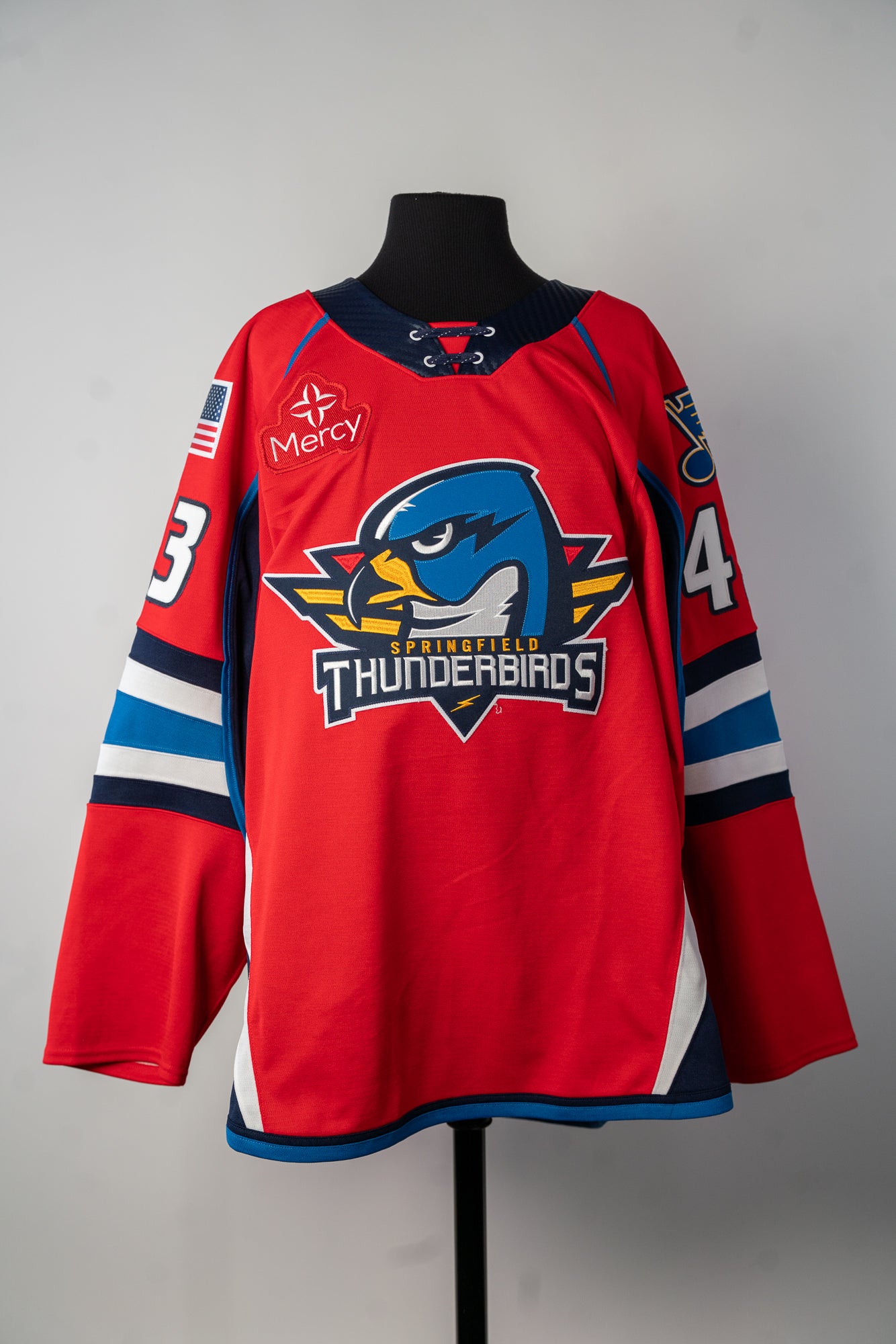 2024-25 Red Jersey - #43 Greg Meireles - Game Worn - Size 56 - Set 1/1