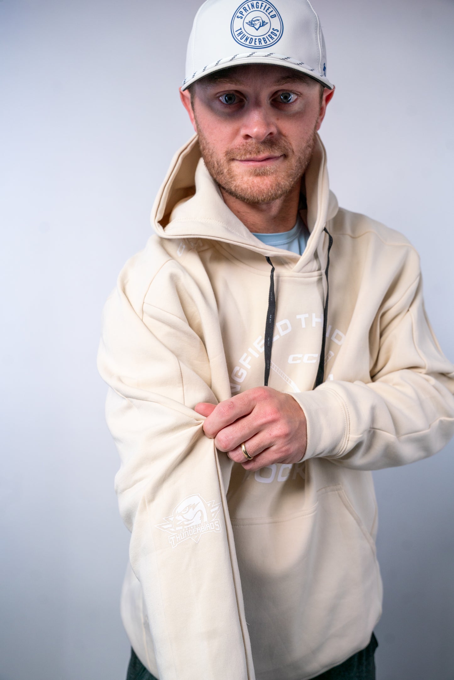 CCM T-Birds Premium Hood - Chalk