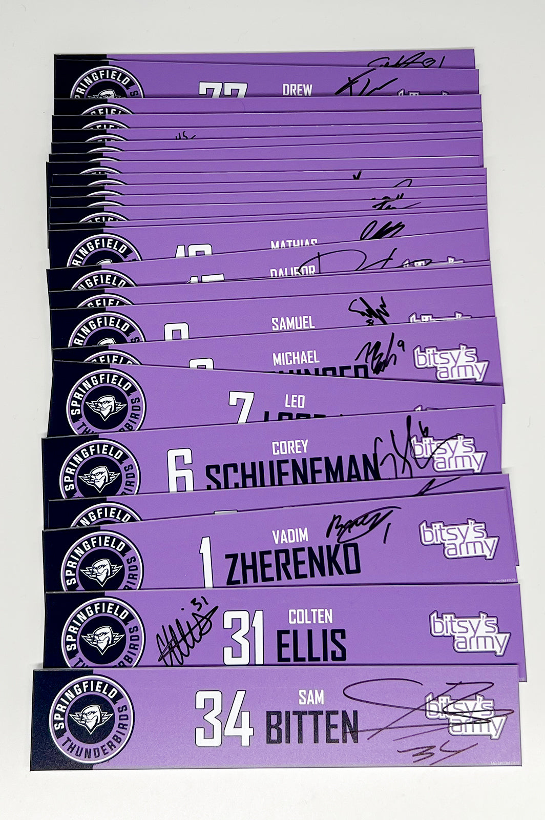 2024-25 Hockey Fights Cancer Locker Nameplates