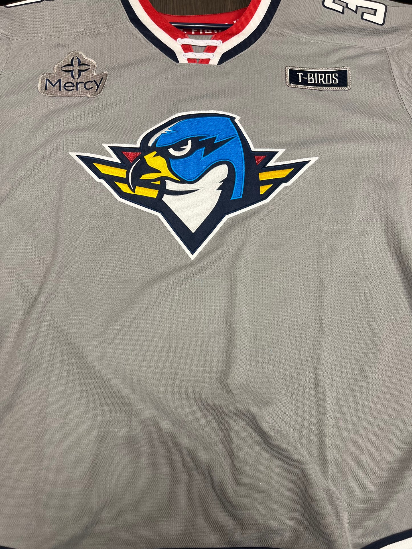 2025-26 Grey 3rd Authentic Jersey - #38 Tarun Fizer - Game Issued - Size 56 - Set 1/1