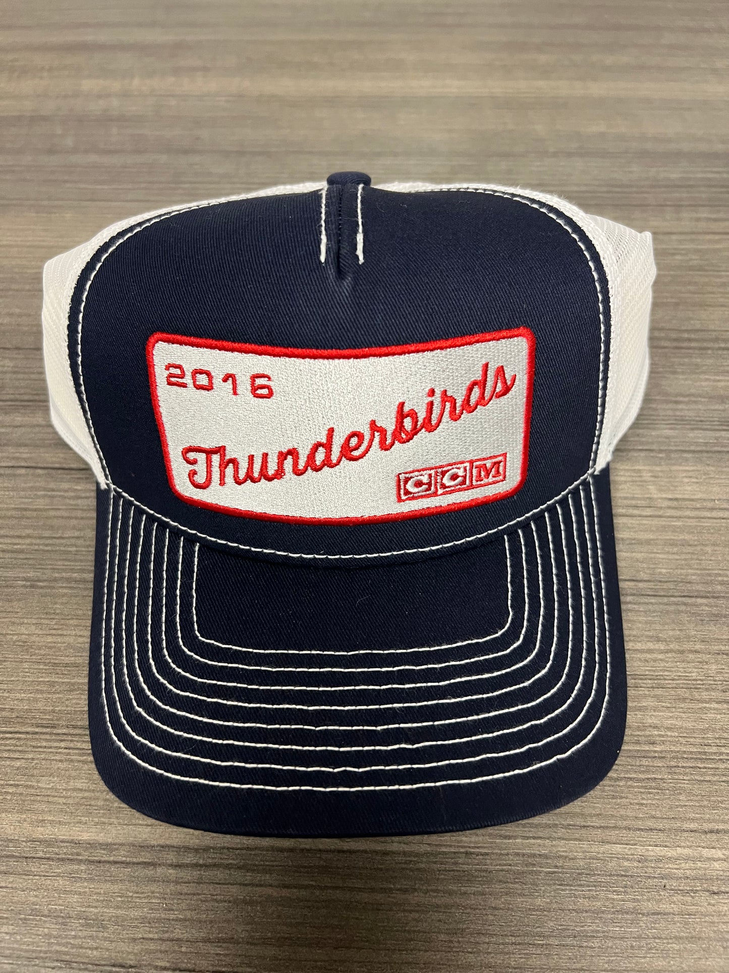 CCM Throwback Trucker w/Vintage Patch - Navy/White