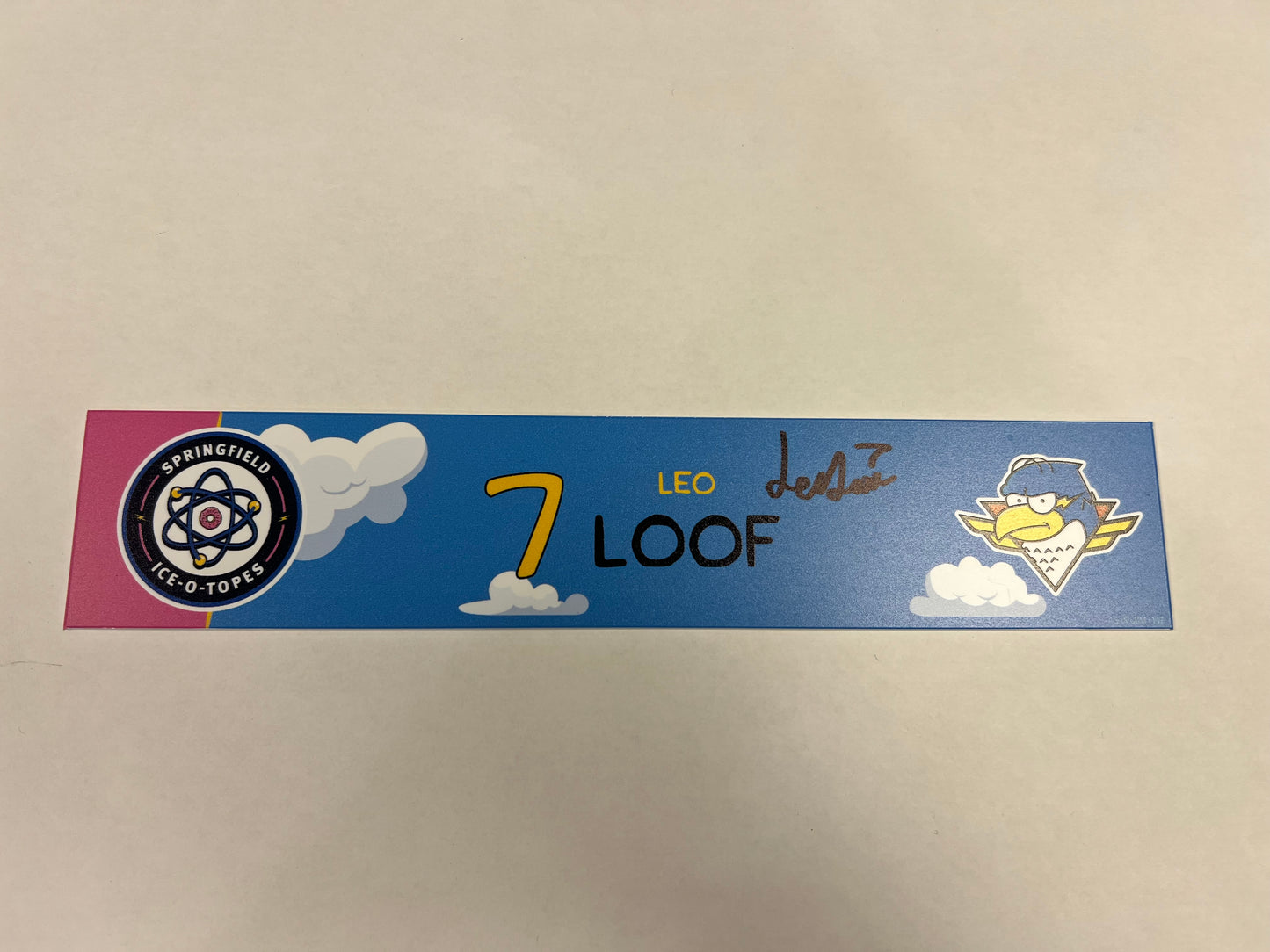 2024-25 Ice-O-Topes Locker Nameplate