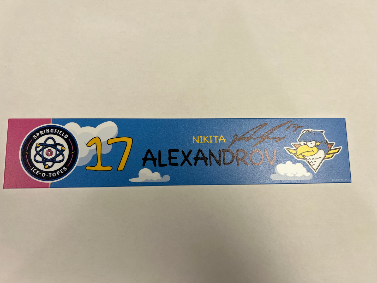2024-25 Ice-O-Topes Locker Nameplate