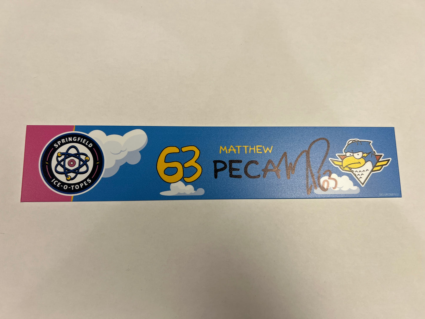 2024-25 Ice-O-Topes Locker Nameplate