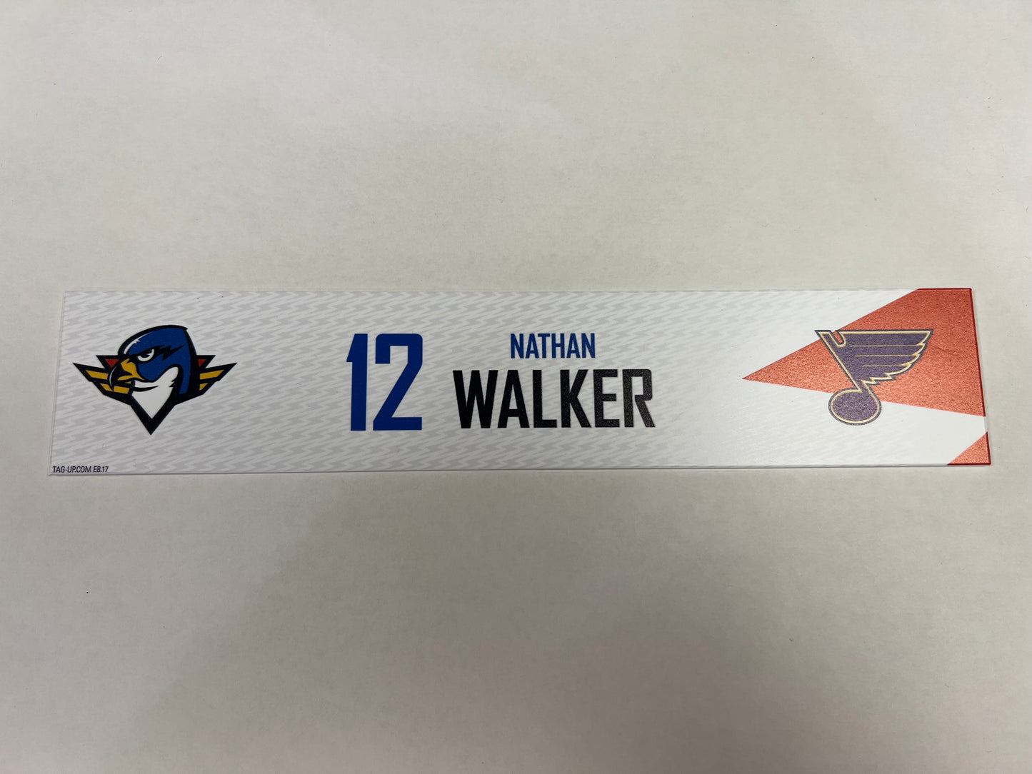 2024-25 T-Birds Regular Season Locker Nameplate - Red (UNSIGNED)