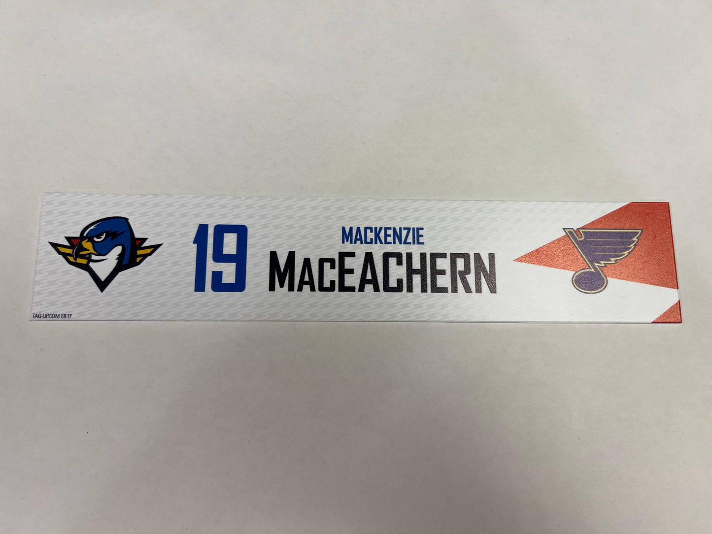 2024-25 T-Birds Regular Season Locker Nameplate - Red (UNSIGNED)