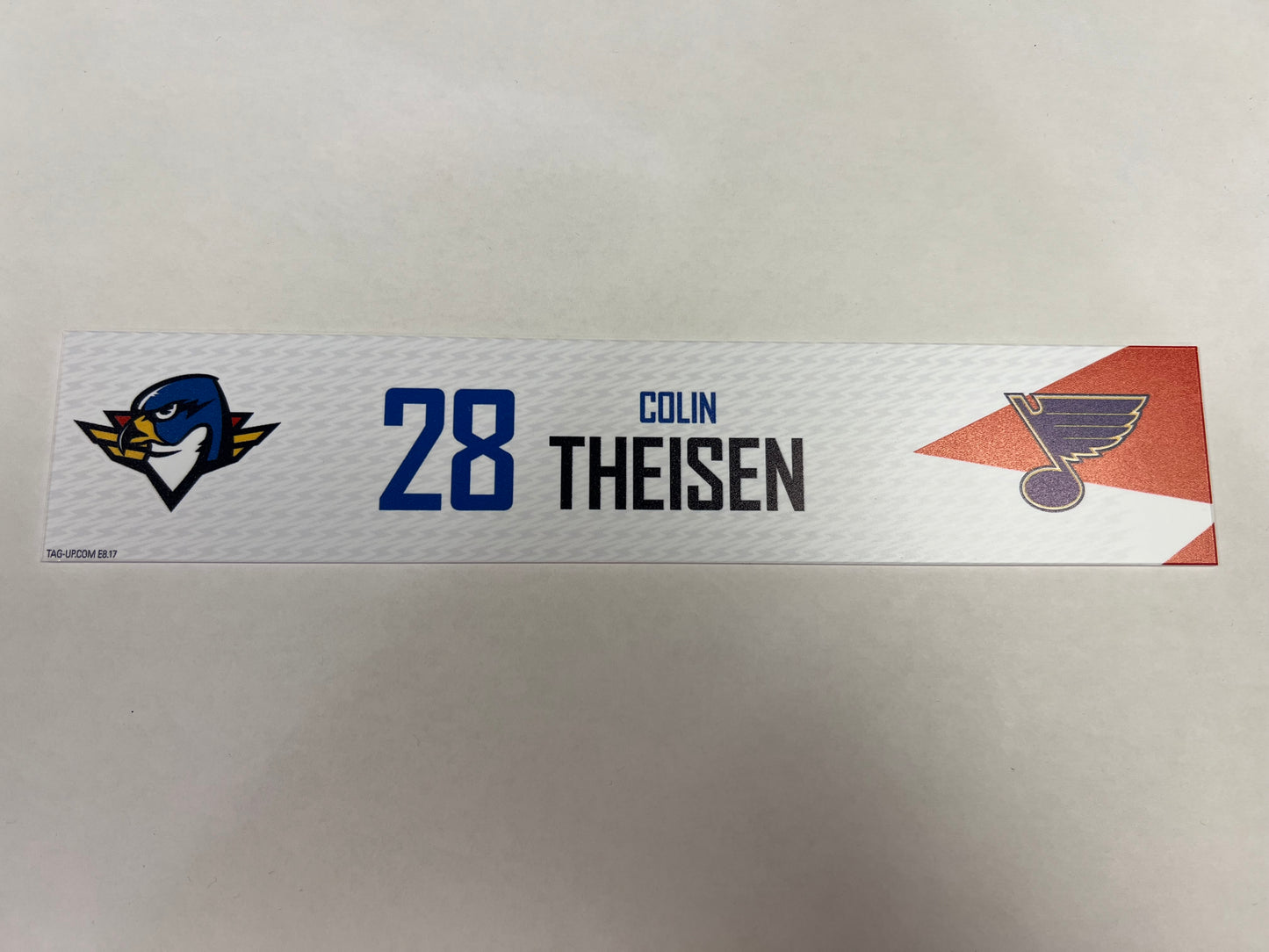 2024-25 T-Birds Regular Season Locker Nameplate - Red (UNSIGNED)