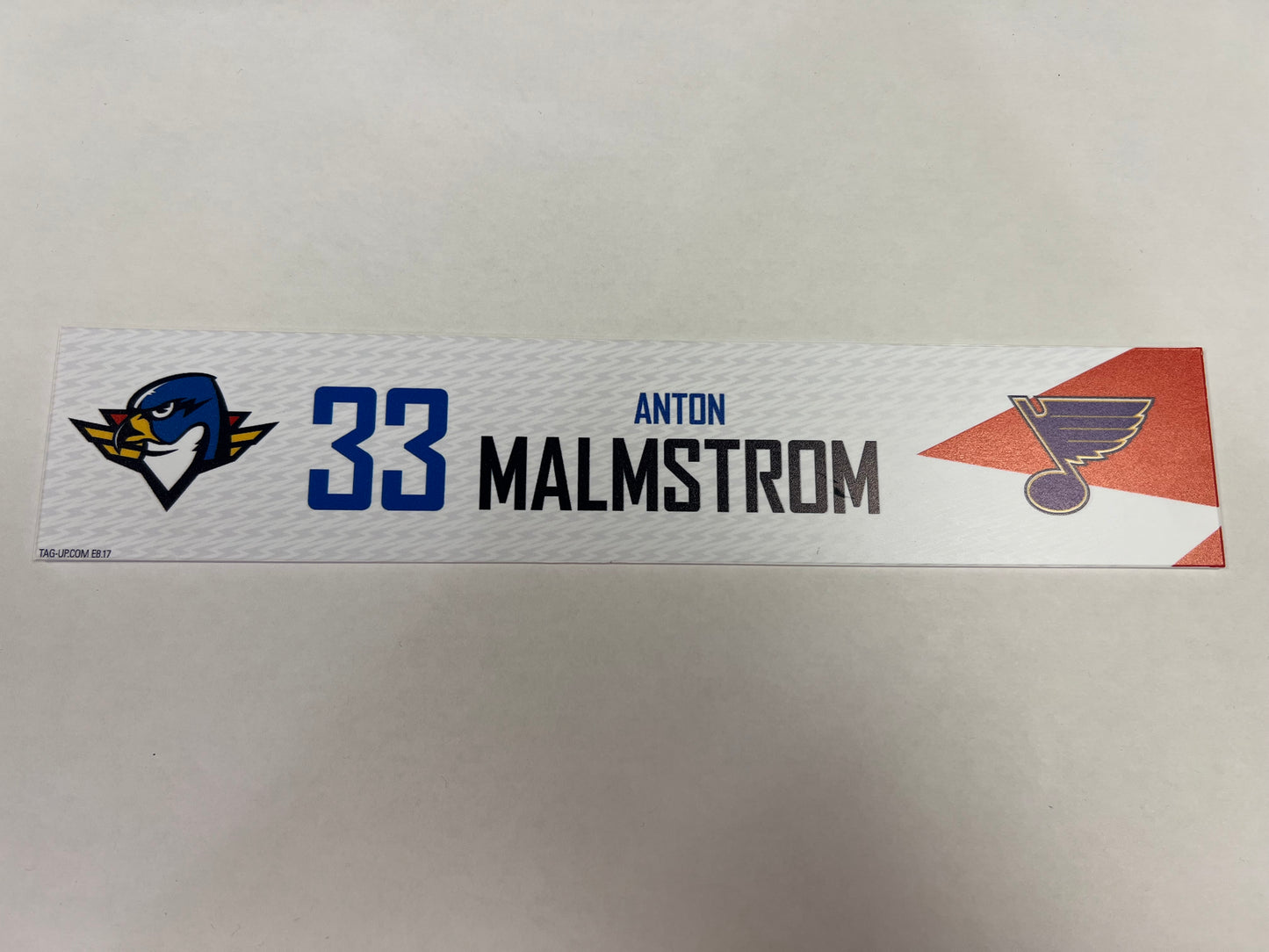 2024-25 T-Birds Regular Season Locker Nameplate - Red (UNSIGNED)