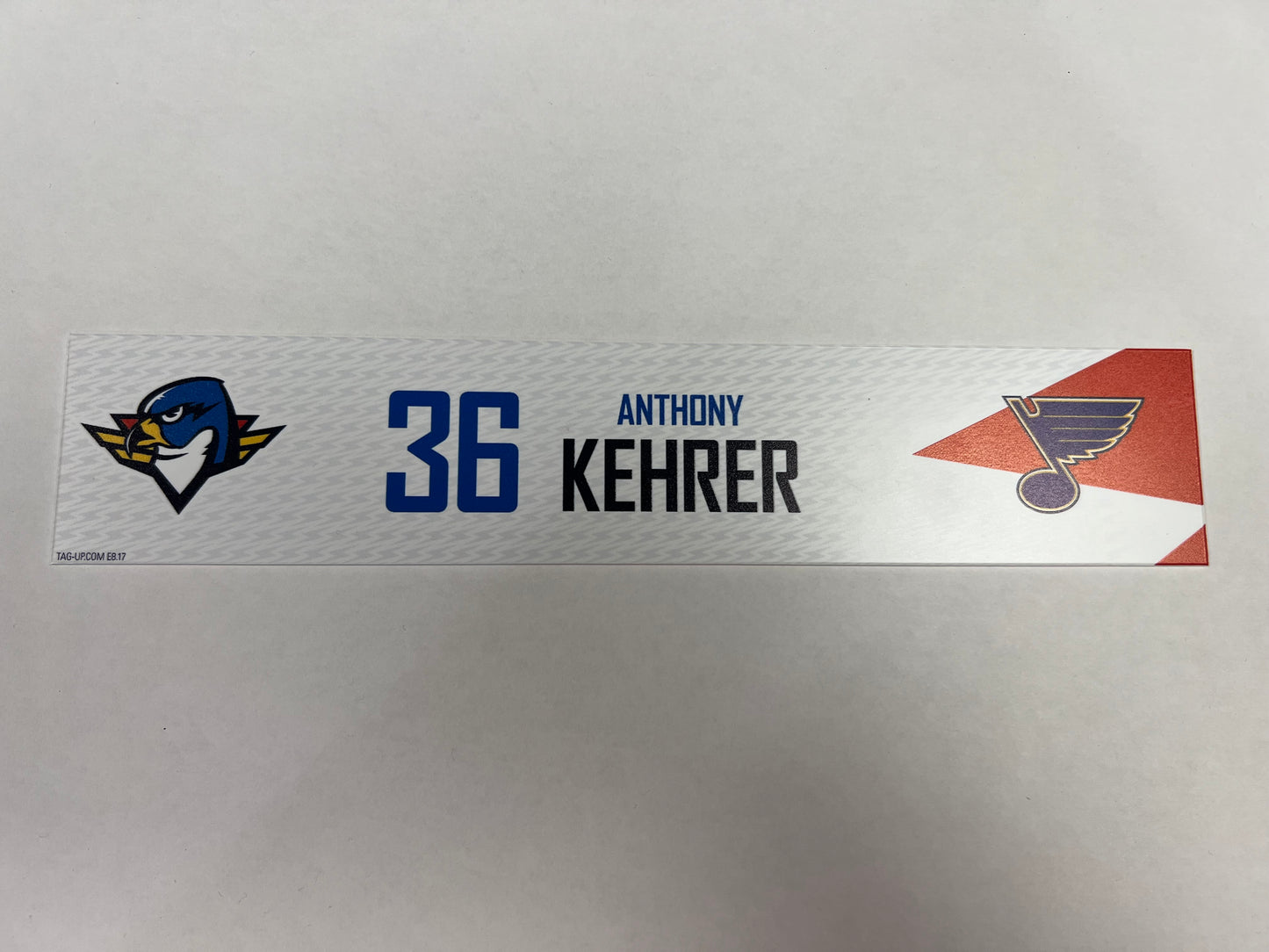 2024-25 T-Birds Regular Season Locker Nameplate - Red (UNSIGNED)