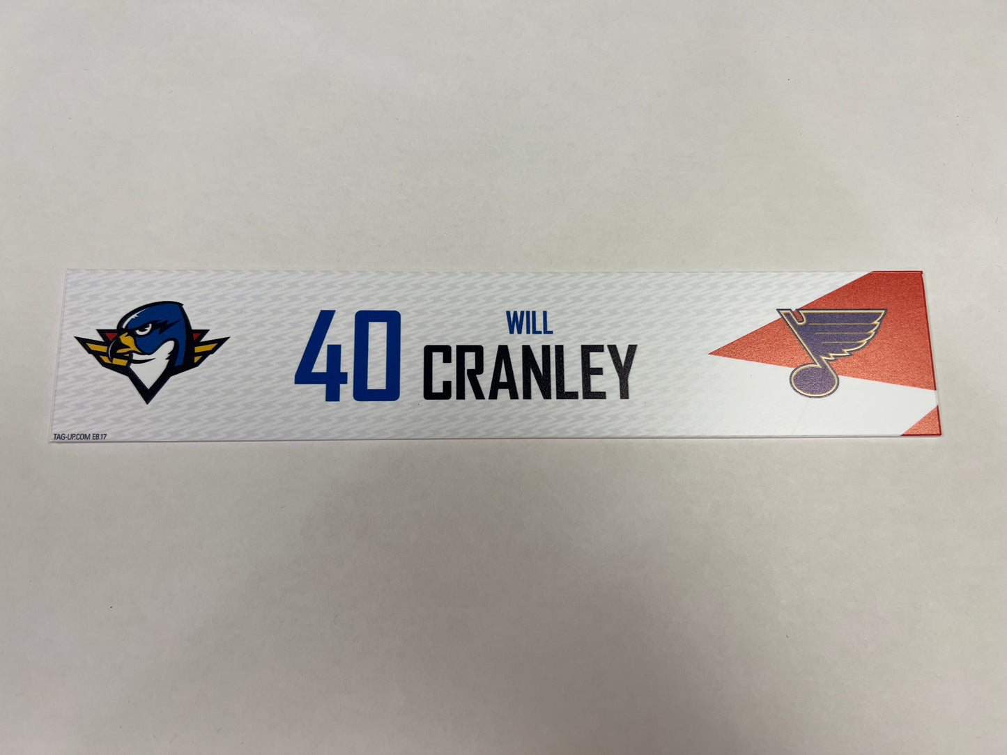 2024-25 T-Birds Regular Season Locker Nameplate - Red (UNSIGNED)