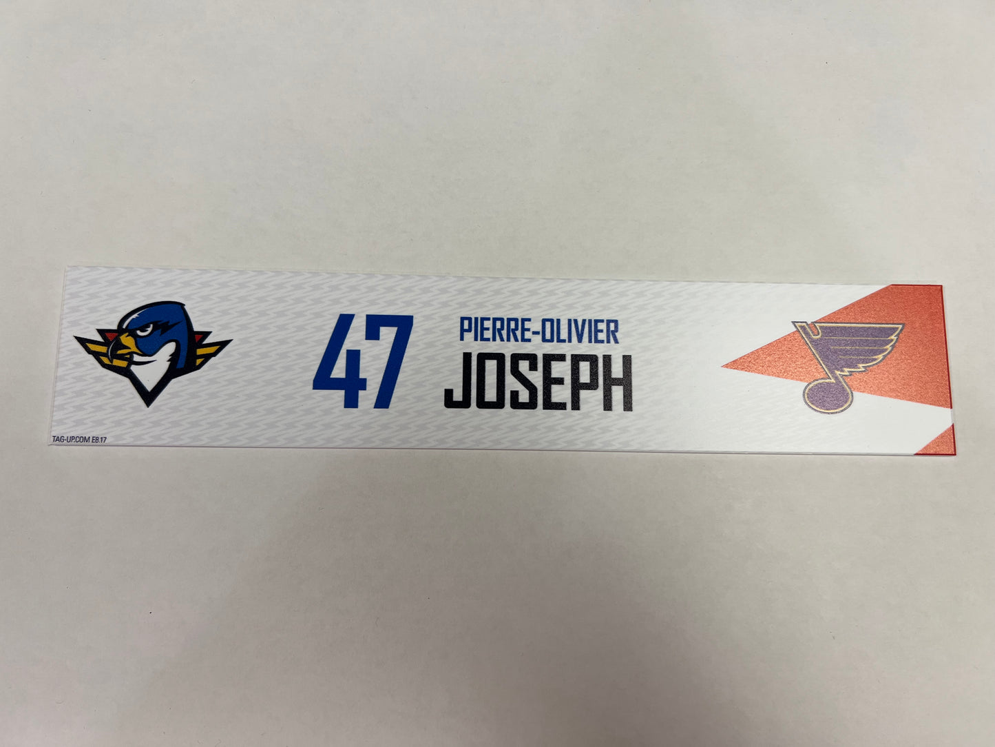 2024-25 T-Birds Regular Season Locker Nameplate - Red (UNSIGNED)