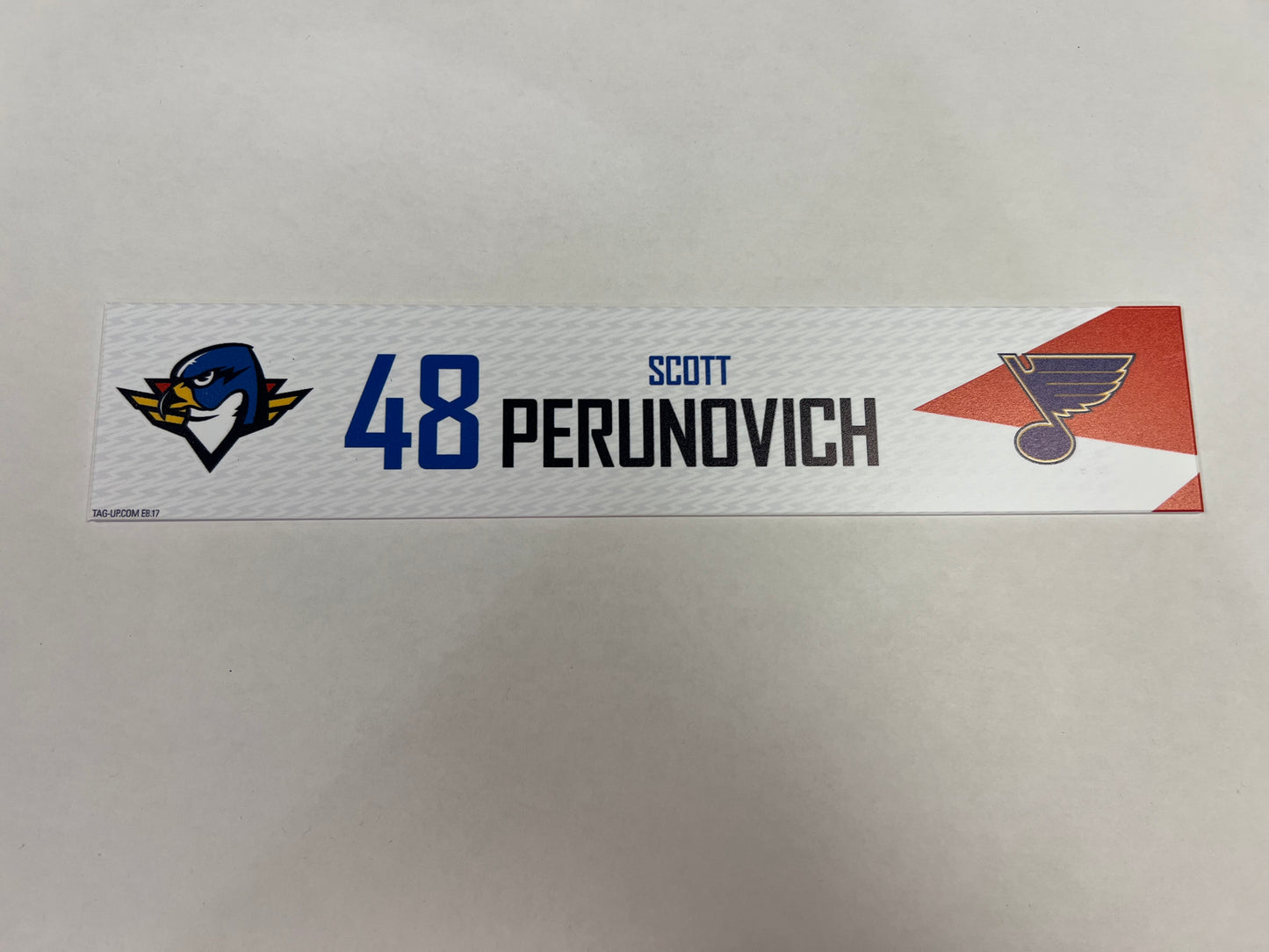2024-25 T-Birds Regular Season Locker Nameplate - Red (UNSIGNED)
