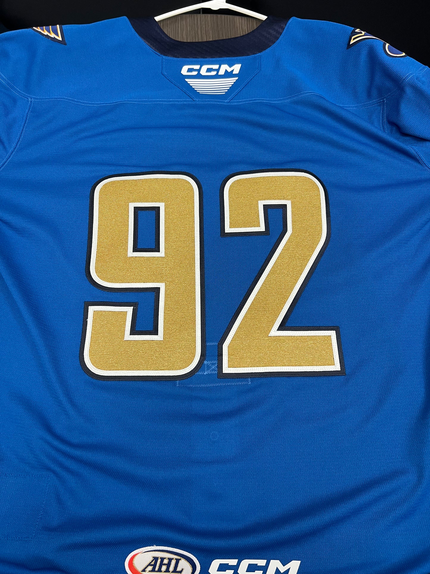 2025-26 Blue Authentic Jersey with #, No Name - Locker Room Issued