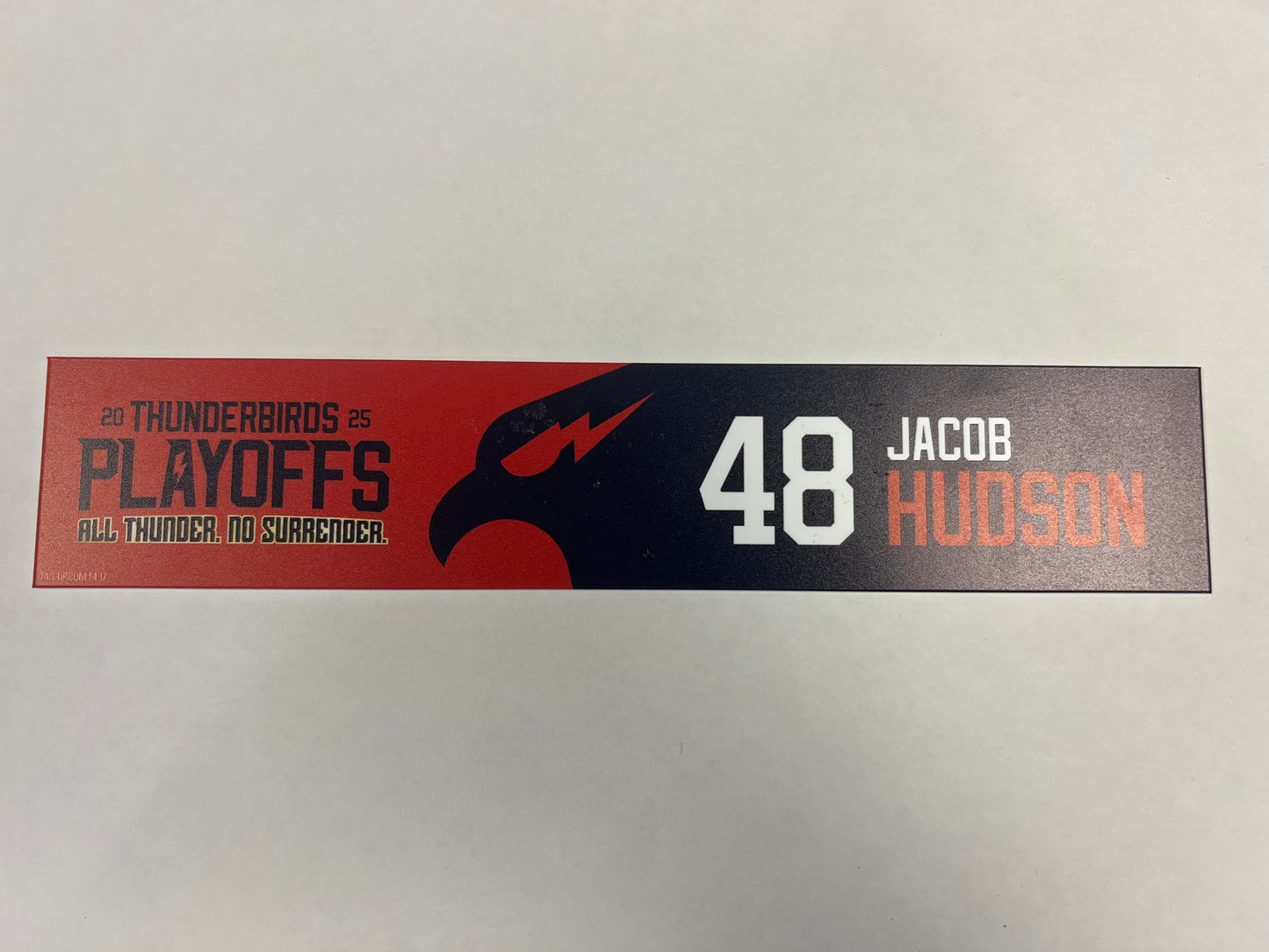 2024-25 T-Birds Playoff Locker Nameplates (UNSIGNED)