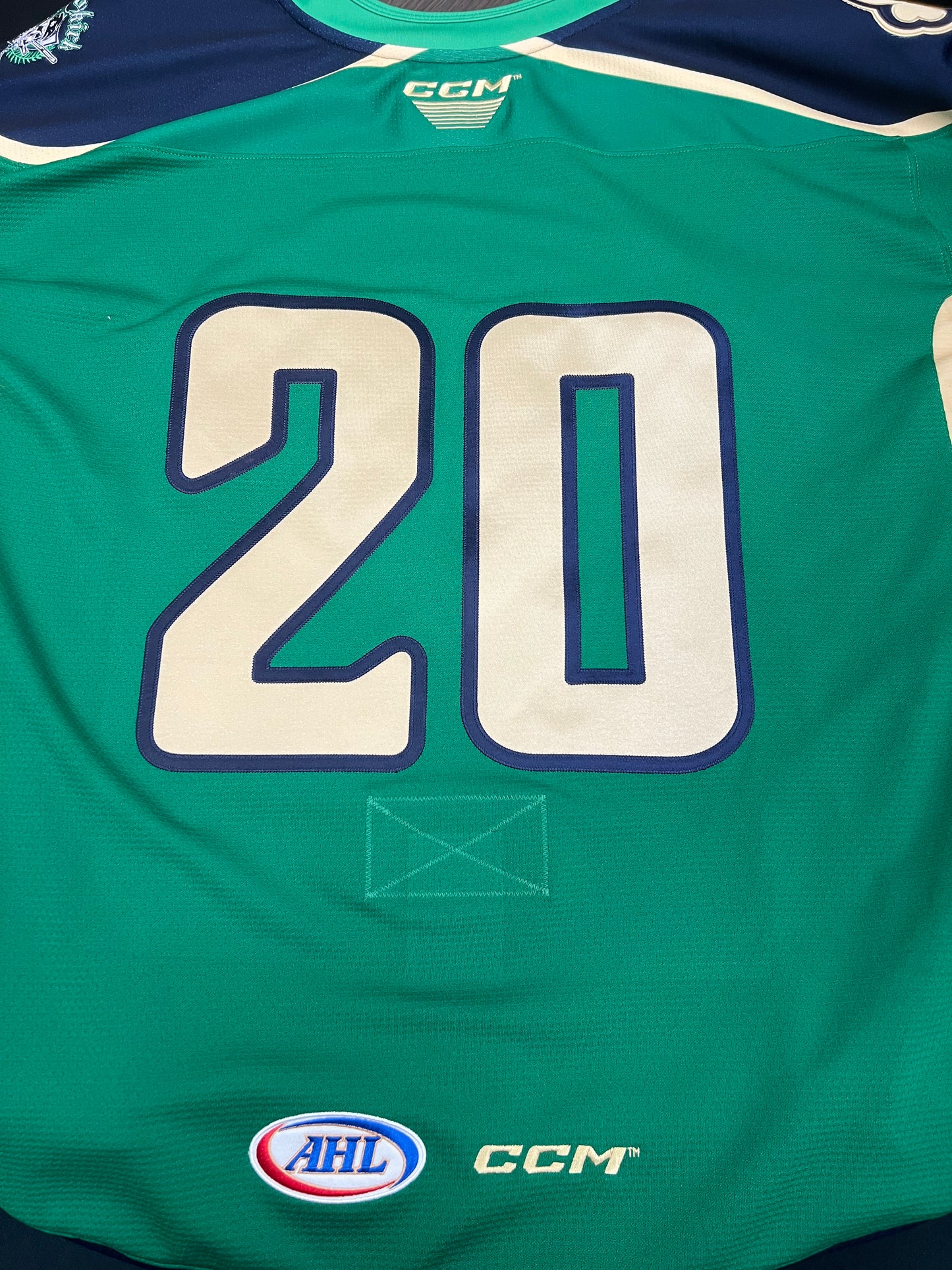 2025-26 Irish Authentic Jersey with #, No Name - Locker Room Issued
