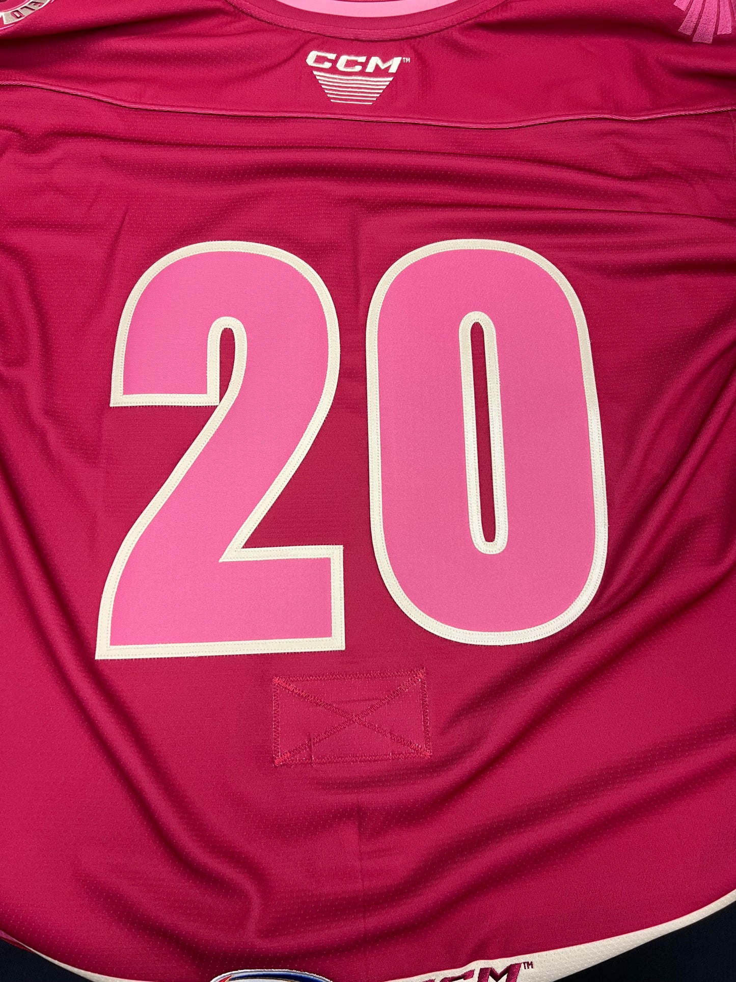 2025-26 Pink in the Rink Authentic Jersey with #, No Name - Locker Room Issued