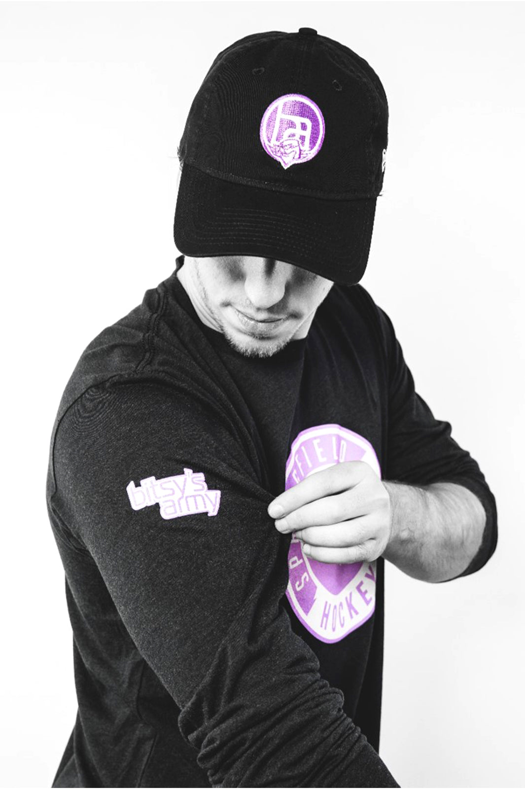 HFC Long Sleeve - Purple Hockey Club Logo