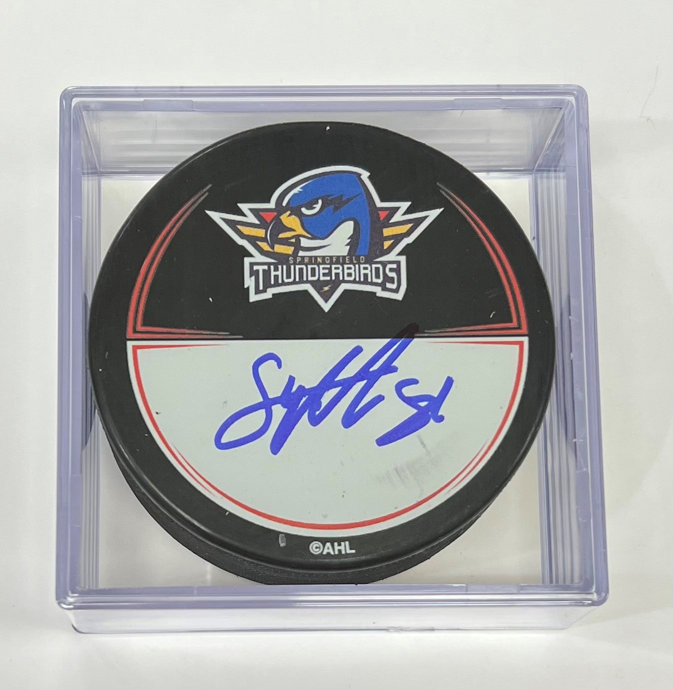 Signed Puck in Cube - 81 Marcus Sylvegard