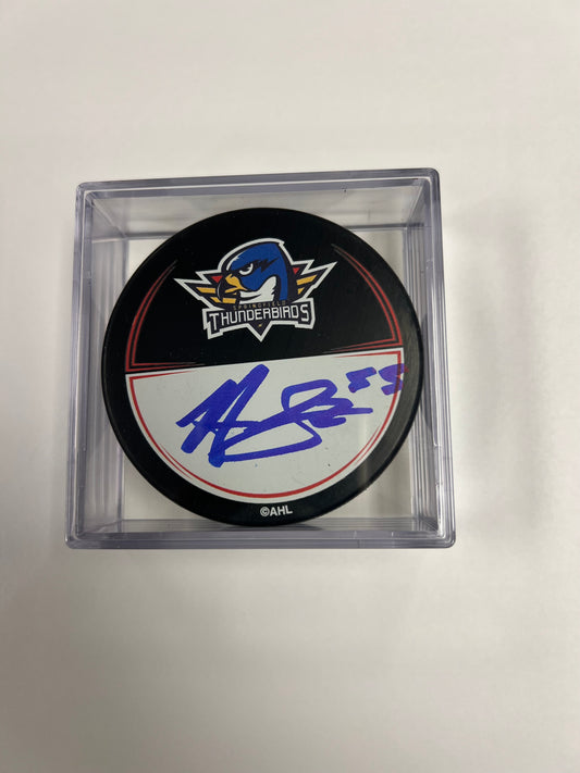 Signed Puck in Cube - #55 Hunter Skinner