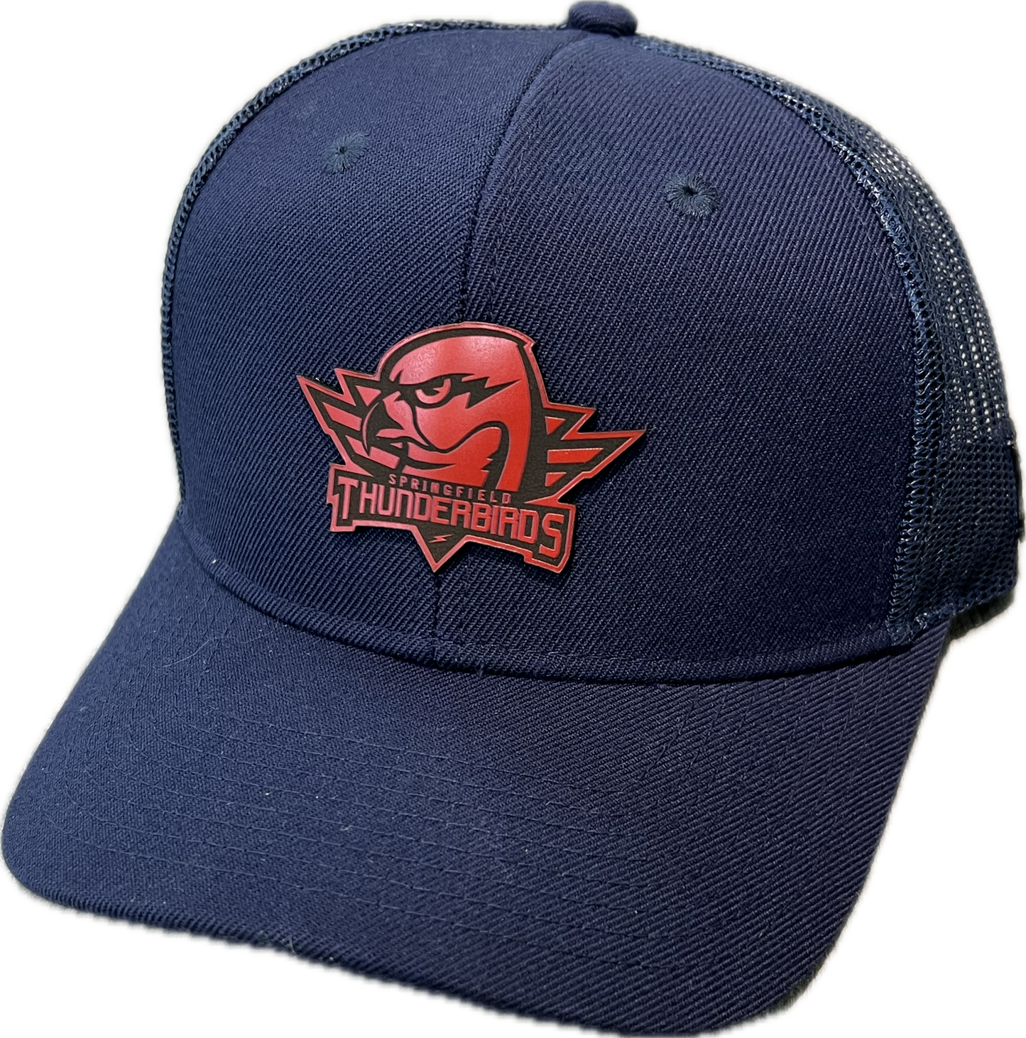 T-Birds - Branded Bills - Navy - Red Leather Logo