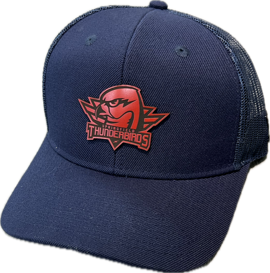 T-Birds - Branded Bills - Navy - Red Leather Logo