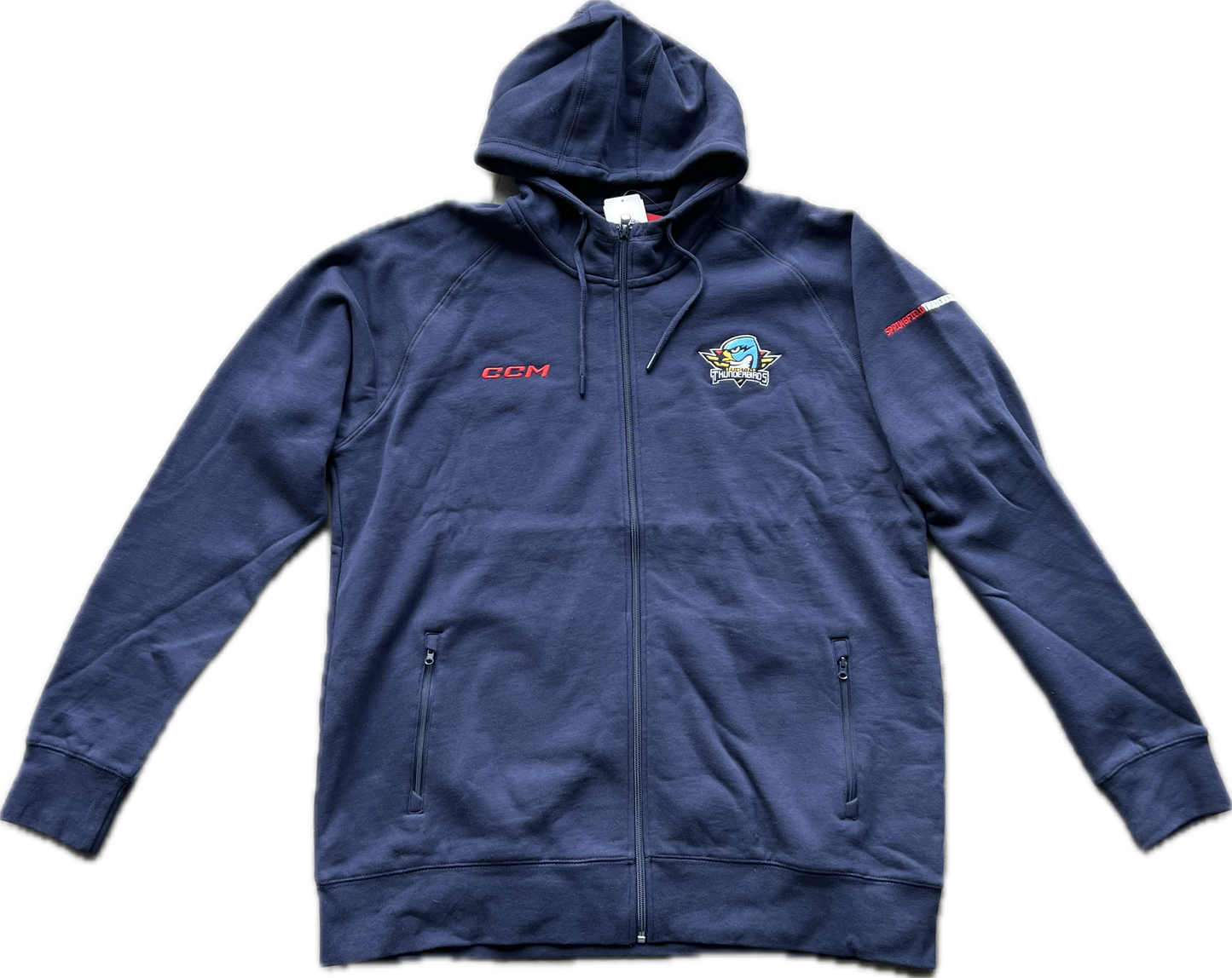 CCM Full Zip Fleece Hood - Navy