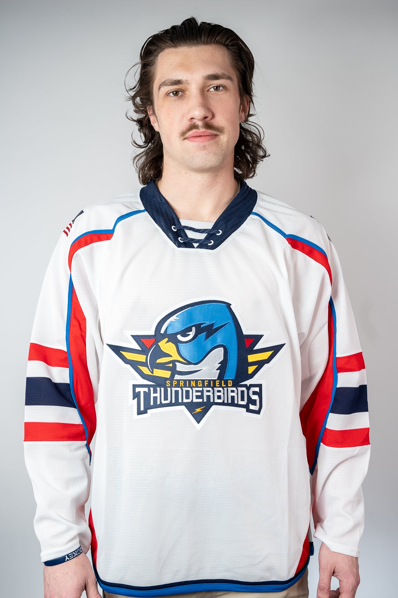 White Replica Quicklite Jersey – Springfield Thunderbirds Team Store