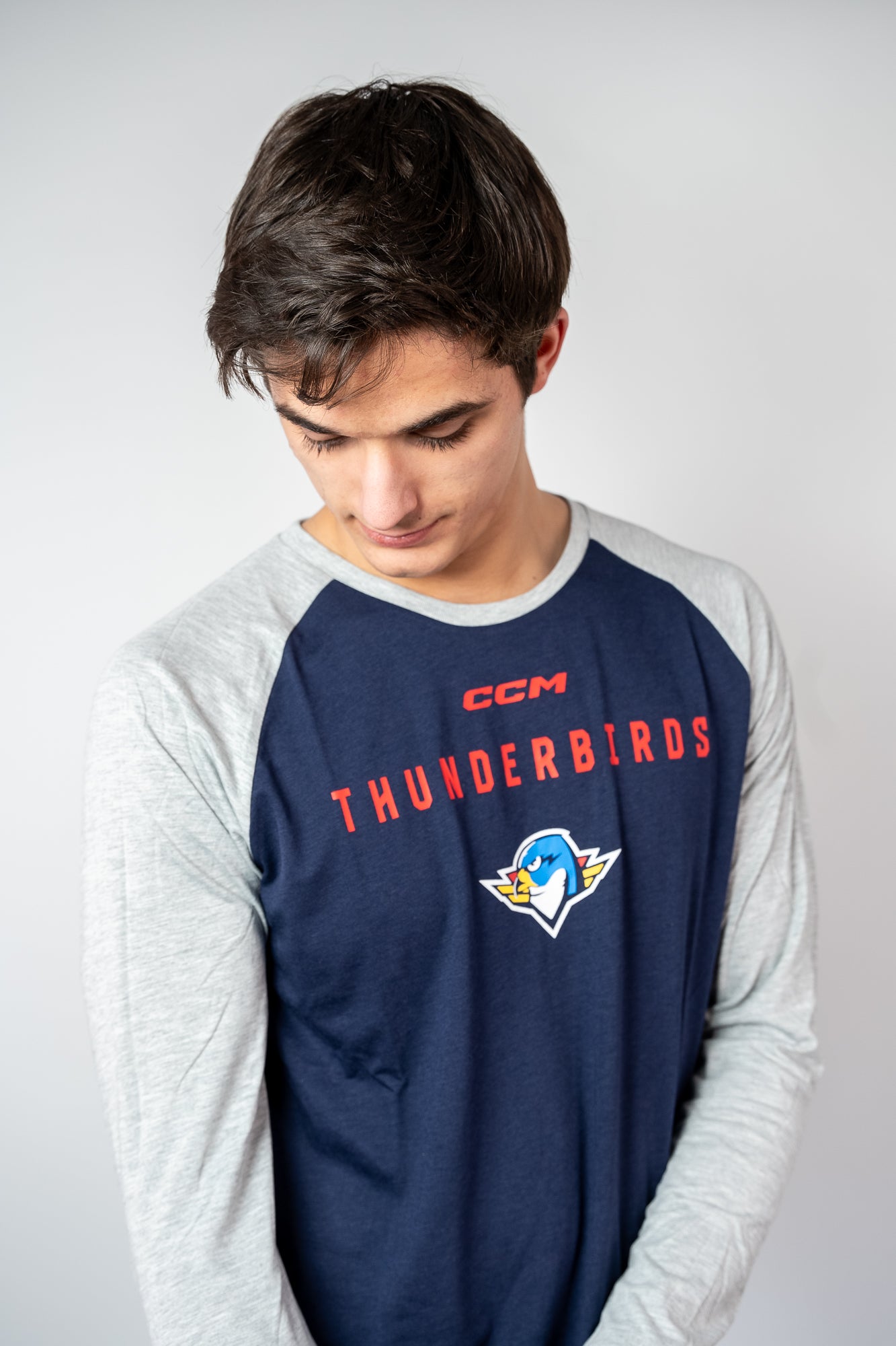 CCM The Baseball Tee - True Navy/Athletic Grey