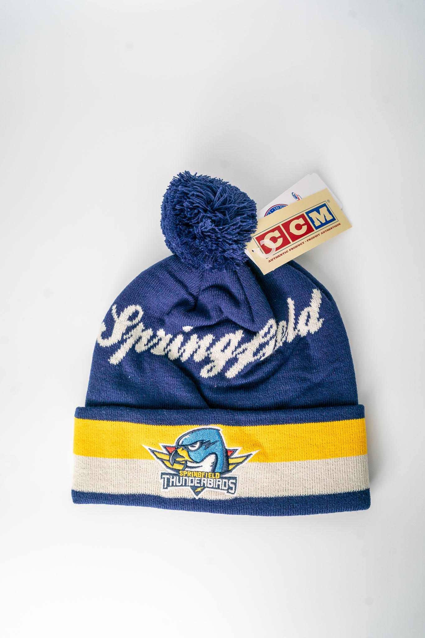 CCM T-Birds Vintage Knit - Yellow/Navy