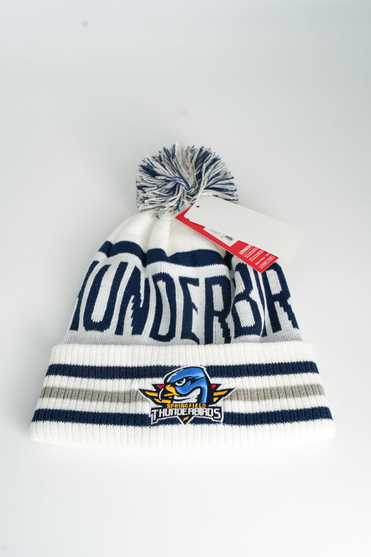 CCM Classic Pom Knit - White /Navy
