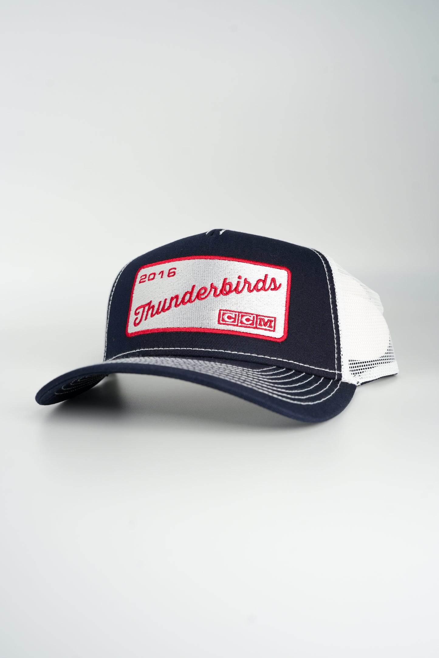 CCM Throwback Trucker w/Vintage Patch - Navy/White