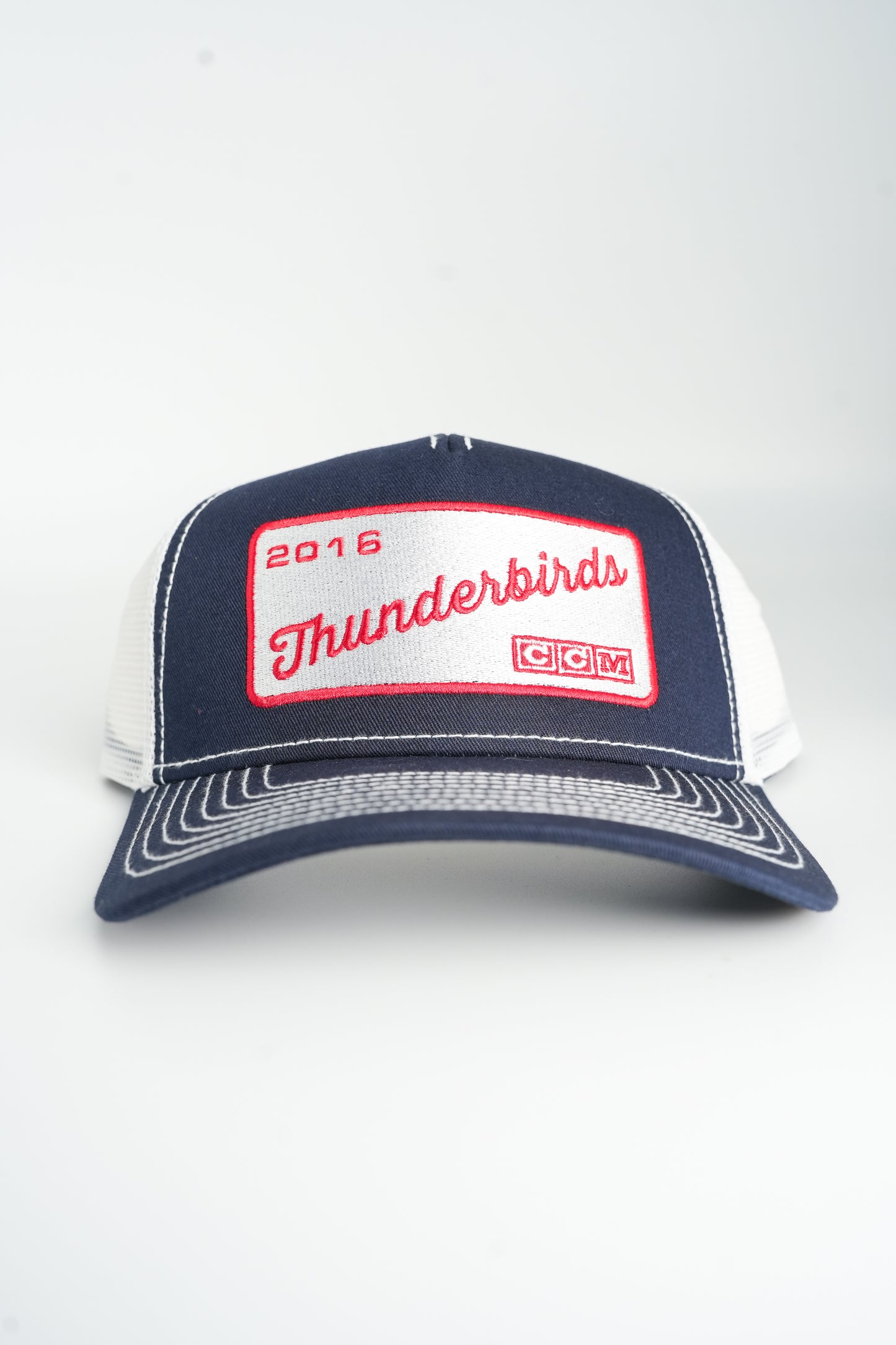 CCM Throwback Trucker w/Vintage Patch - Navy/White