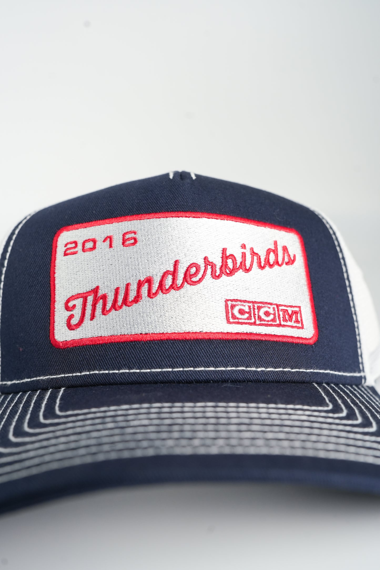 CCM Throwback Trucker w/Vintage Patch - Navy/White