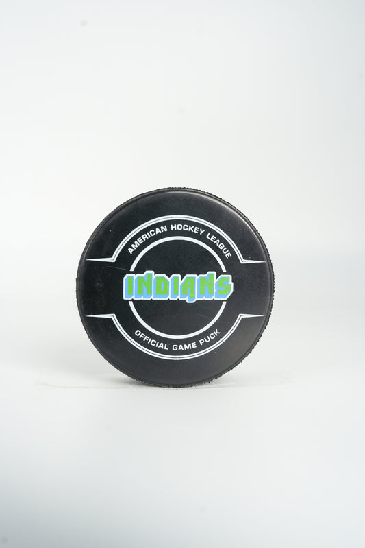 Official Game Puck - Indians Night 2025-26