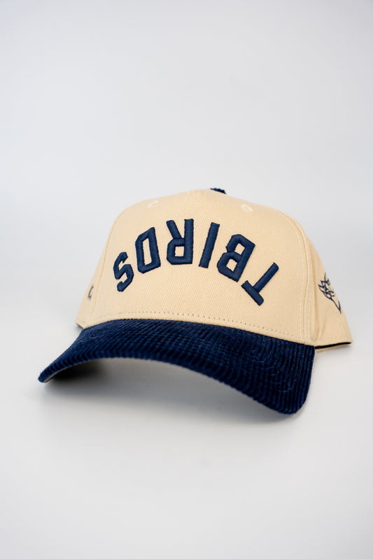 Cream/Navy Two Tone Hat Corduroy Brim - TBIRDS - Codeword