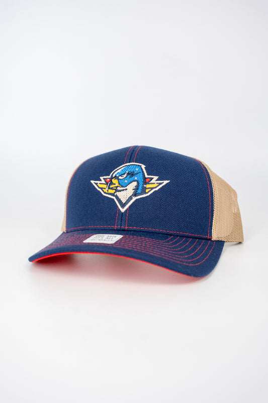 CCM Meshback Trucker - Secondary logo - Navy Front/Beige Mesh