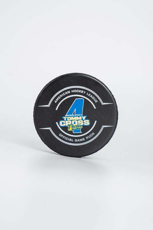 Official Game Puck - Tommy Cross Night