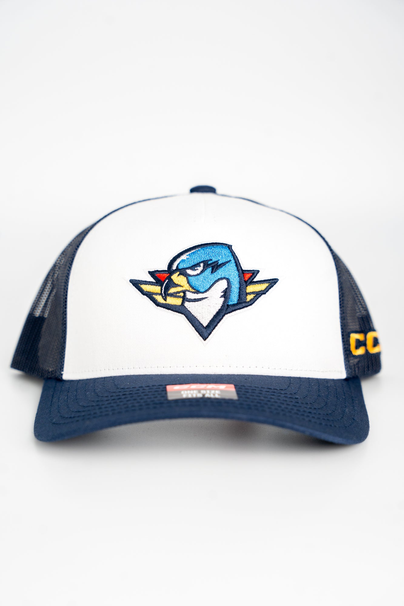 CCM Meshback Trucker - T-Birds (White Front/ Navy Brim & Back)