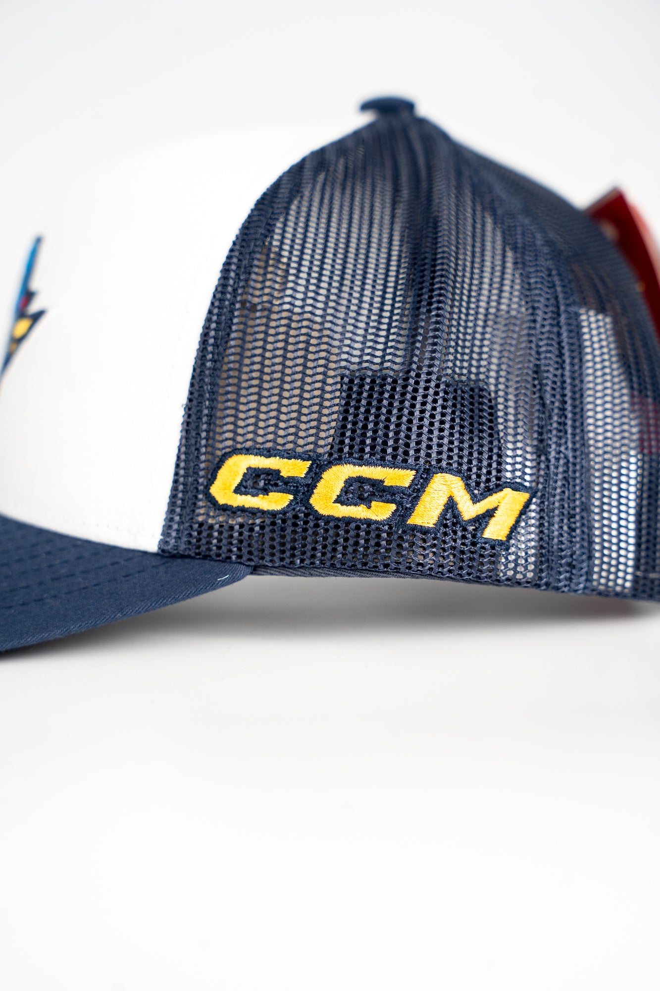 CCM Meshback Trucker - T-Birds (White Front/ Navy Brim & Back)