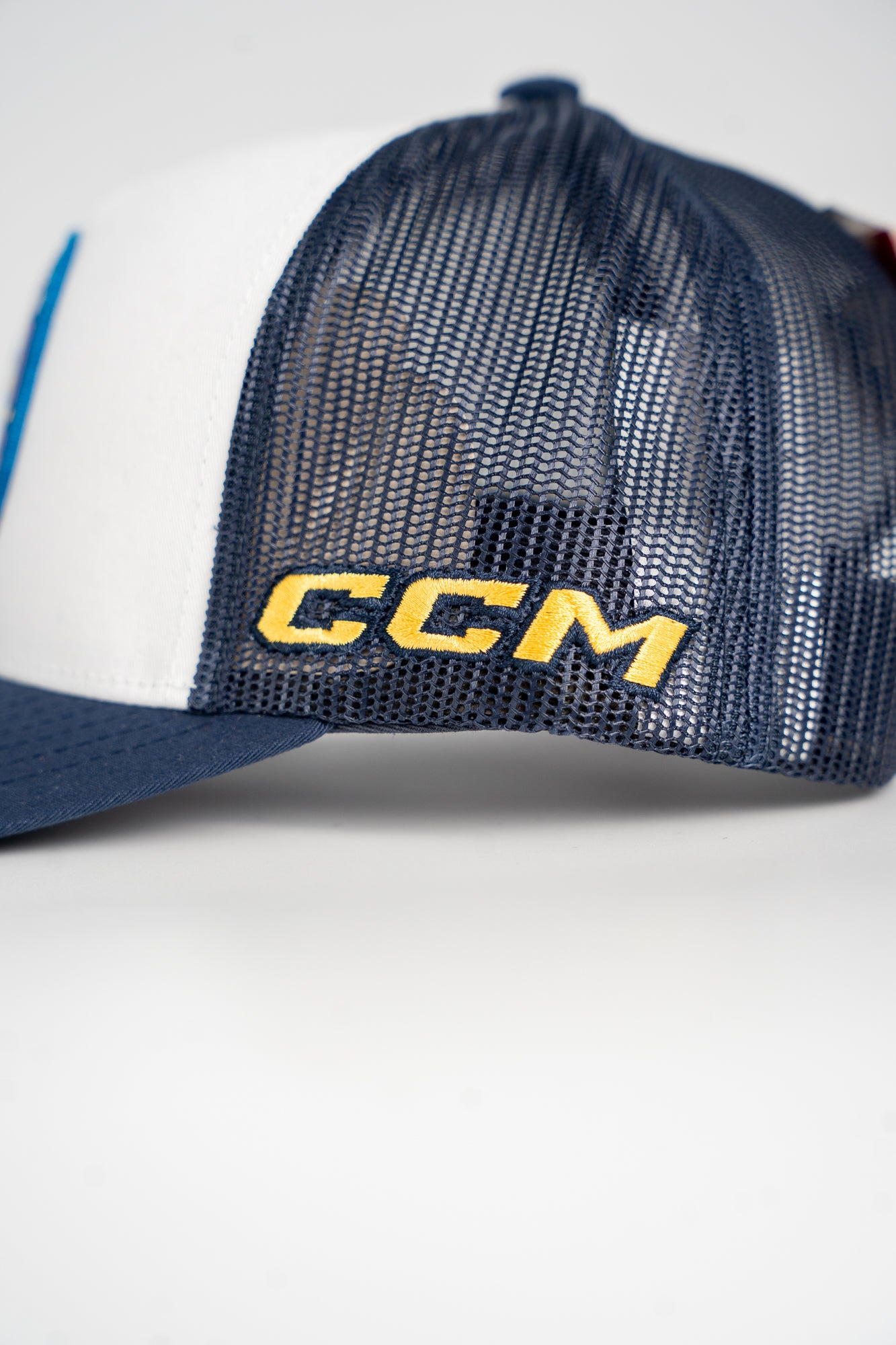 CCM Meshback Trucker - Ice-O-Topes (White Front/ Navy Brim & Back)