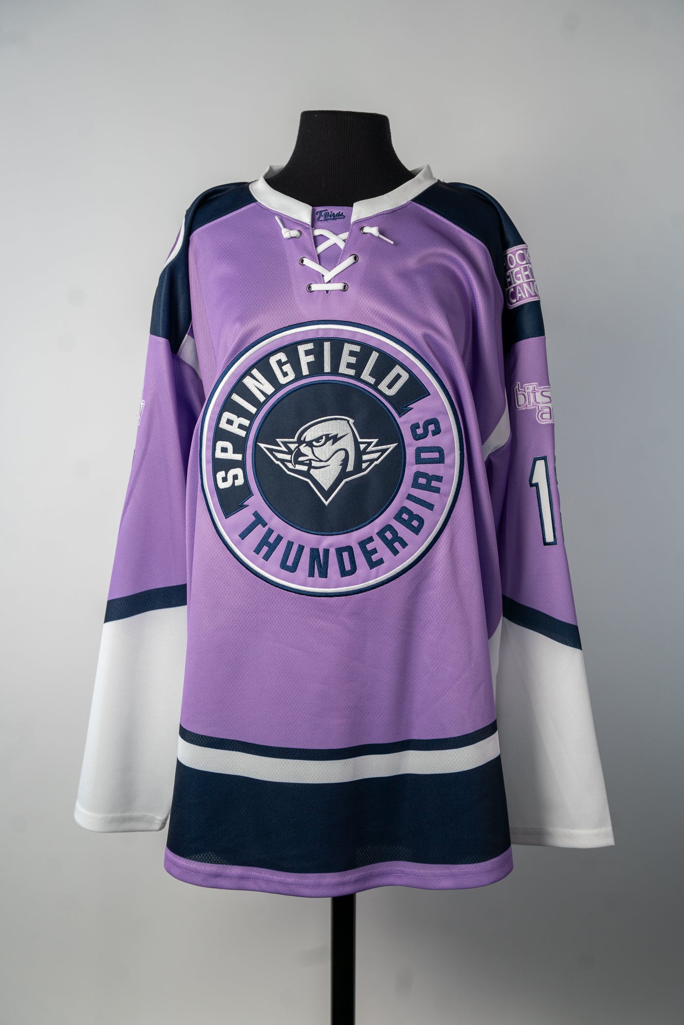 2024-25 Hockey Fights Cancer Jersey - #13 Jeremie Biakabutuka - Game Issued & Signed - Size 2XL - Set 1/1