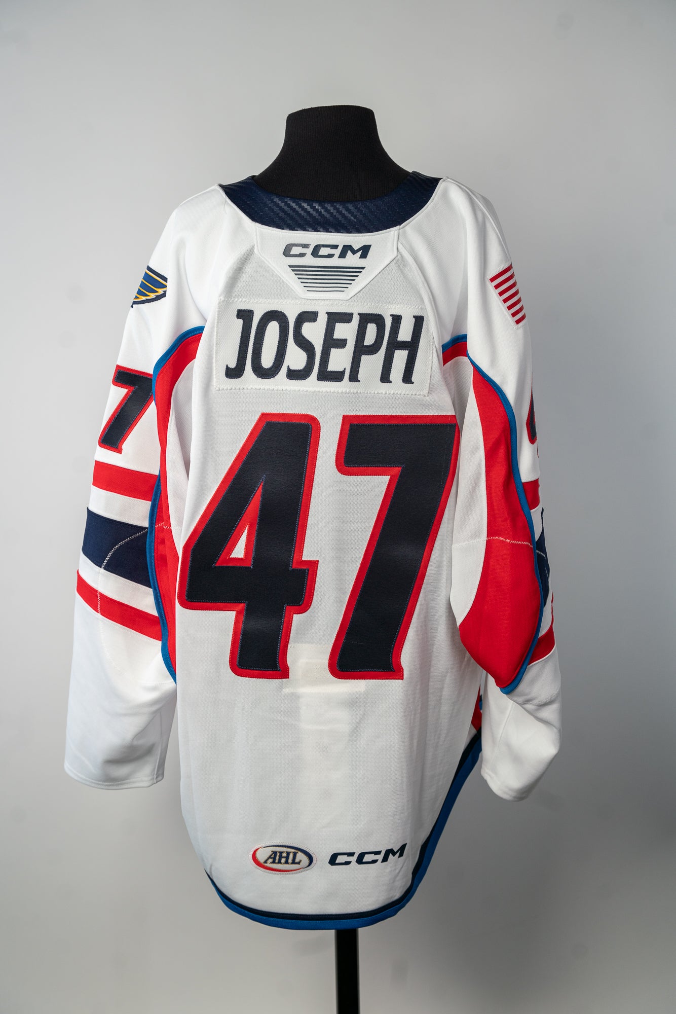 2024-25 White Jersey - #47 Pierre-Olivier Joseph - Game Issued - Size 56 - Set 1/1