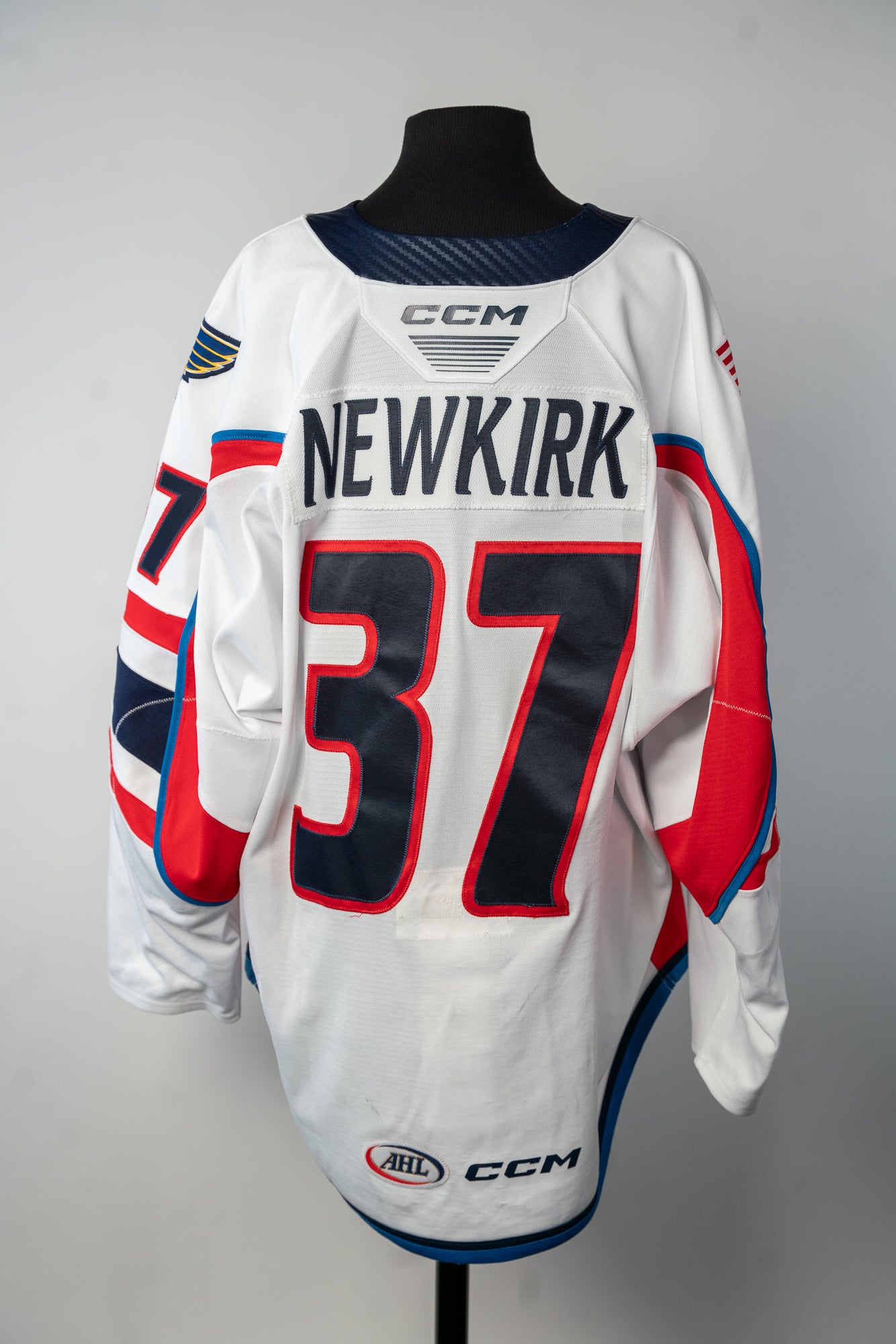 2024-25 White Jersey - #37 Reece Newkirk  - Game Worn - Size 56 - Set 1/1