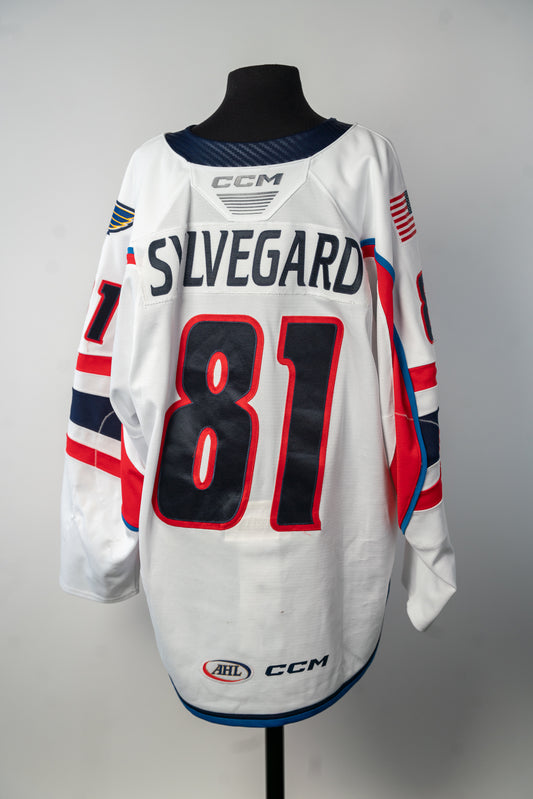 2024-25 White Jersey - #81 Marcus Sylvegard - Game Worn - Size 56 - Set 1/1