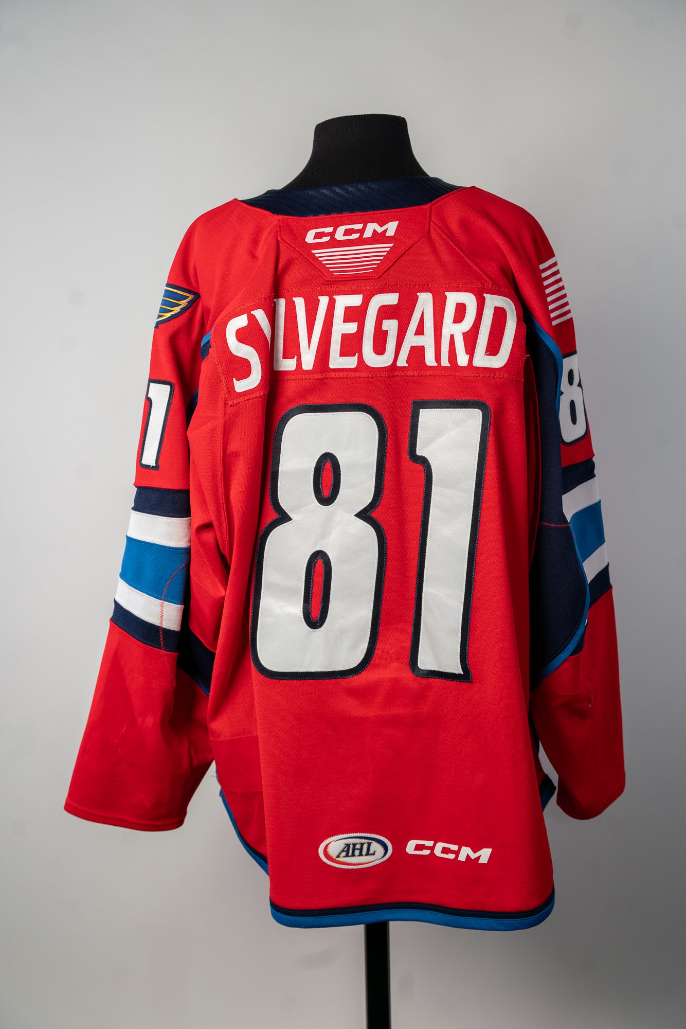 2024-25 Red Jersey - #81 Marcus Sylvegard - Game Worn - Size 56 - Set 1/1