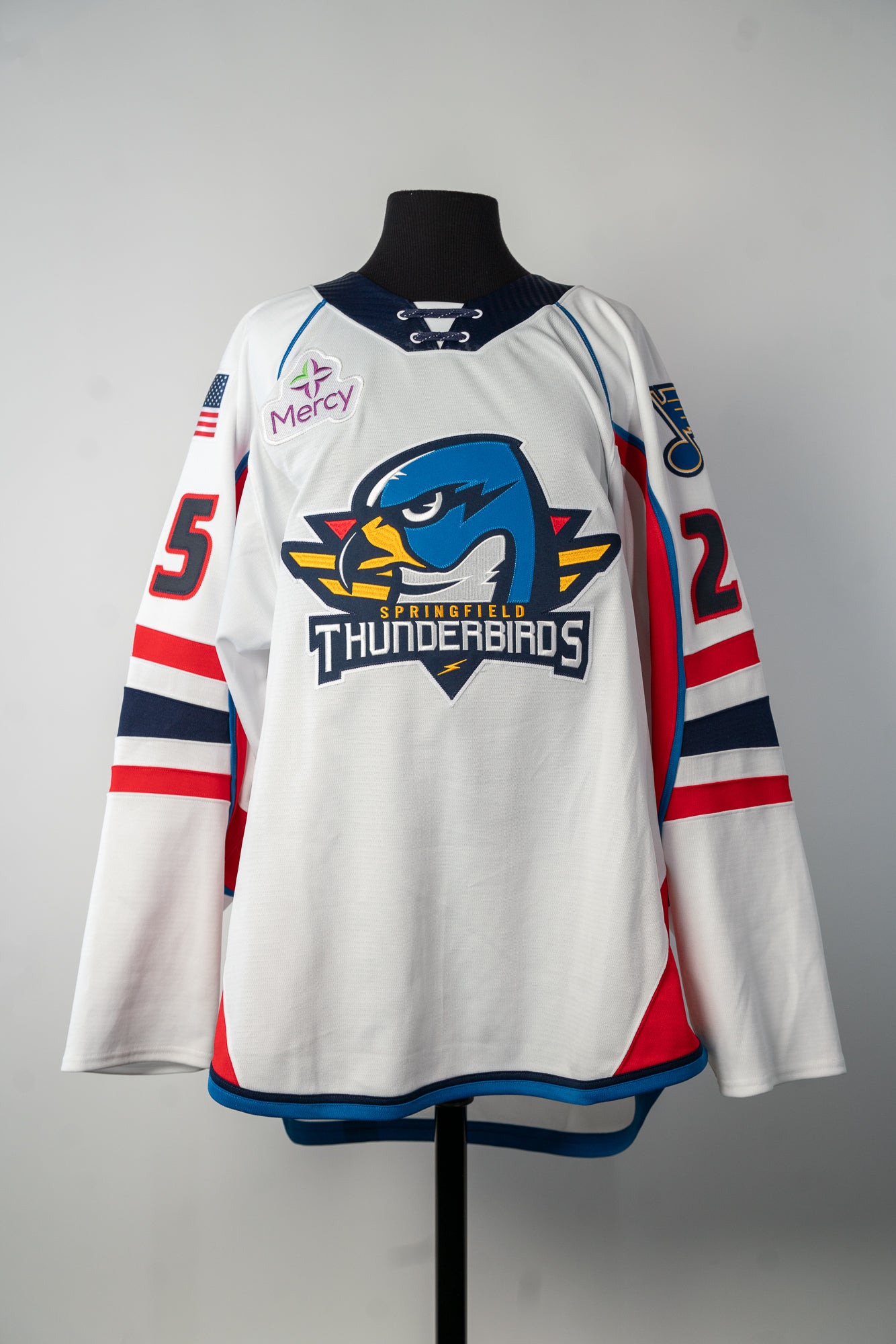 2024-25 White Jersey - #25 Gianni Fairbrother - Preseason Worn - Size 56 - Set 1/1